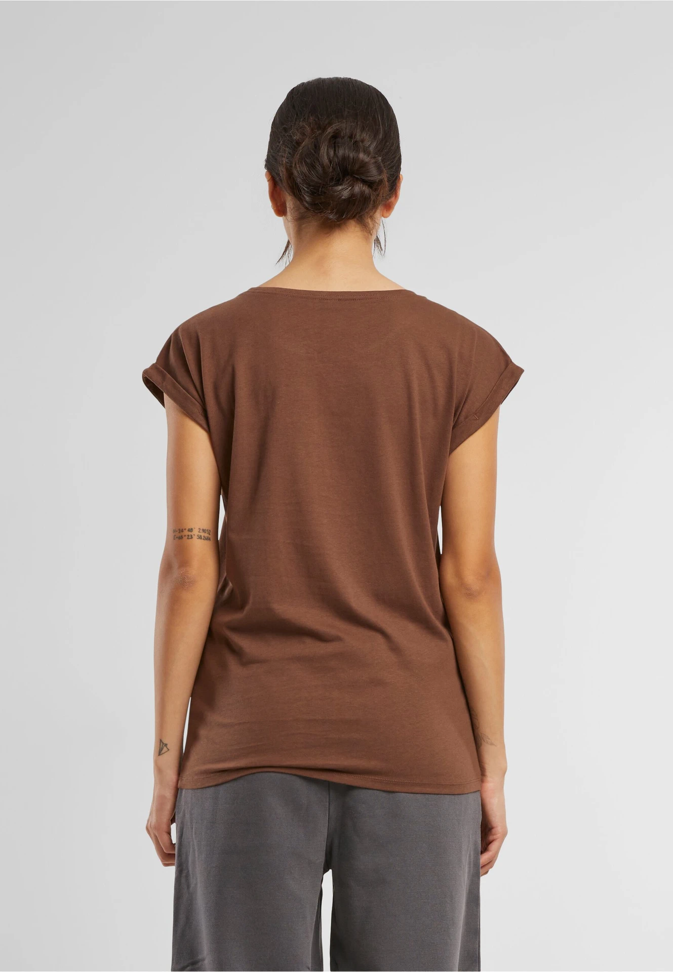 Build Your Brand Ladies Extended Shoulder Tee