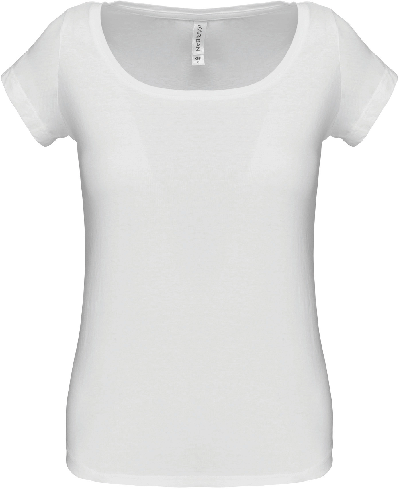 Kariban Damen T-Shirt mit U-Boot Ausschnitt
