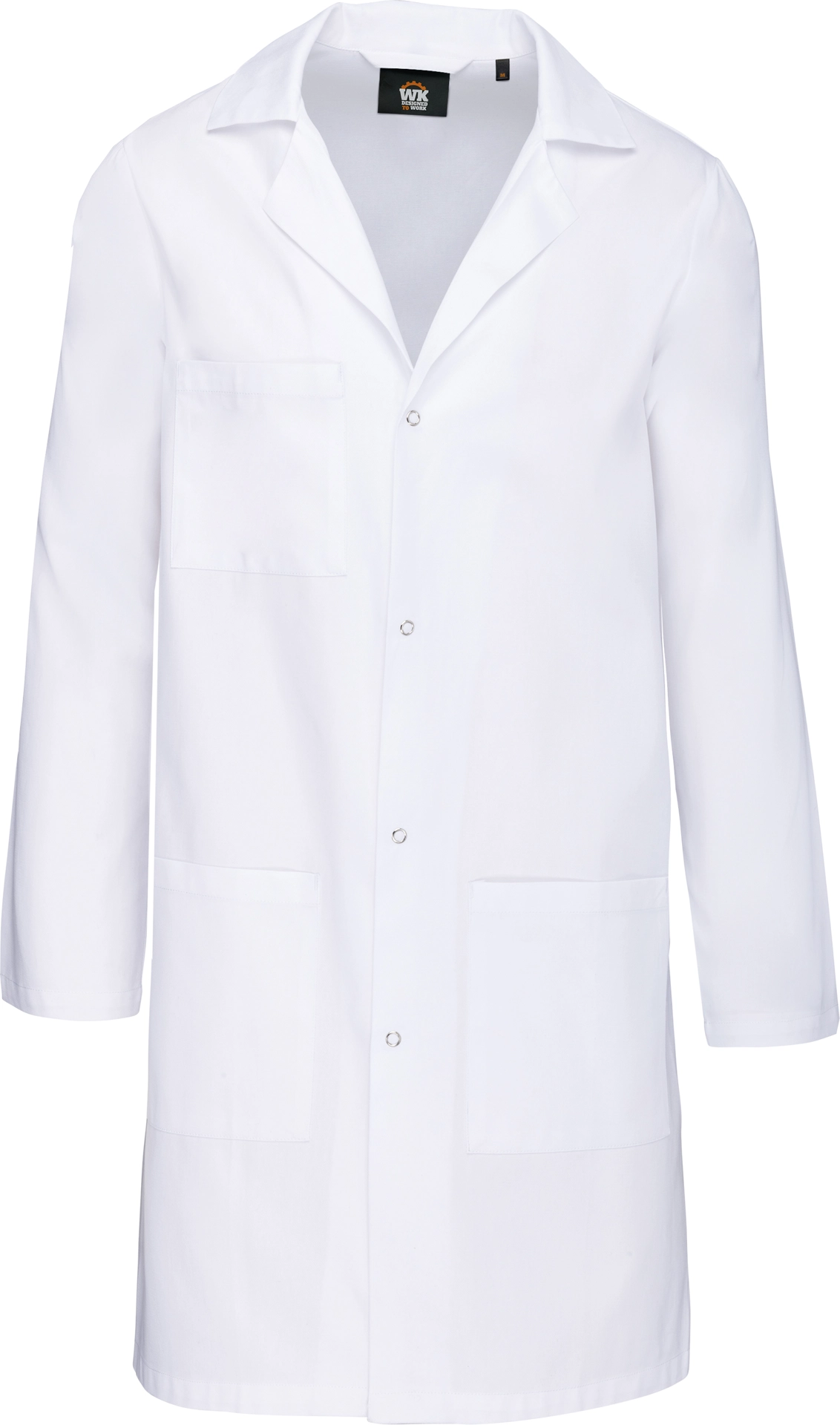 kariban-WK828-unisex-arbeitsmantel-white-front-3 Kariban Unisex Arbeitsmantel