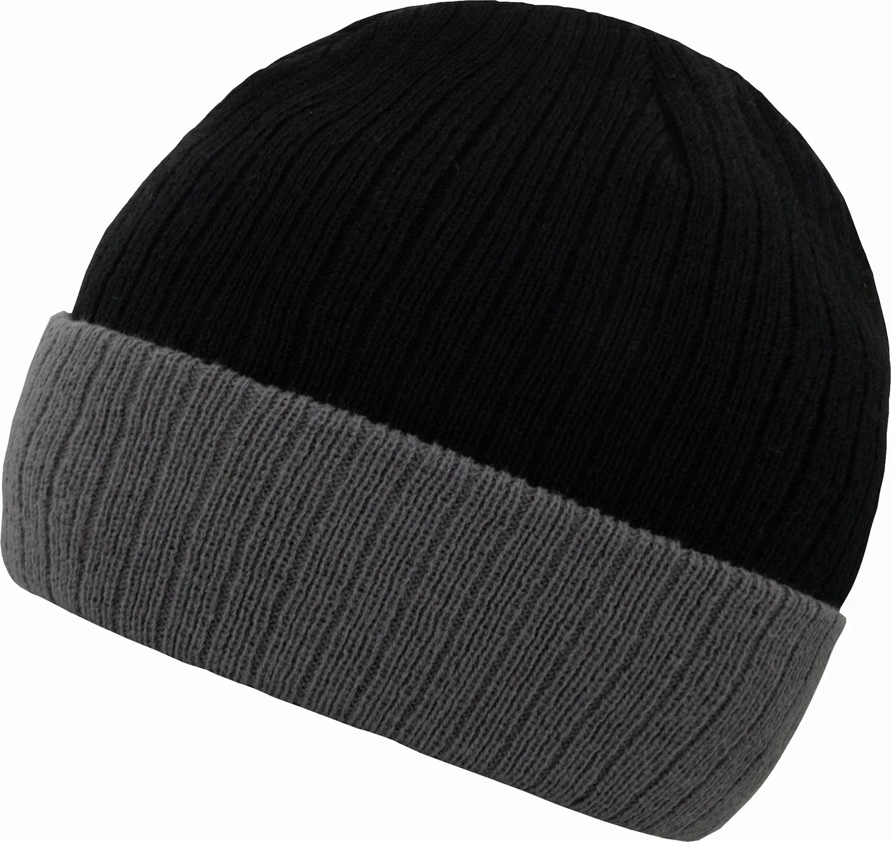 korntex-kxst-two-tone-beanie-black-grey-front-1 Korntex Strickmütze Metz