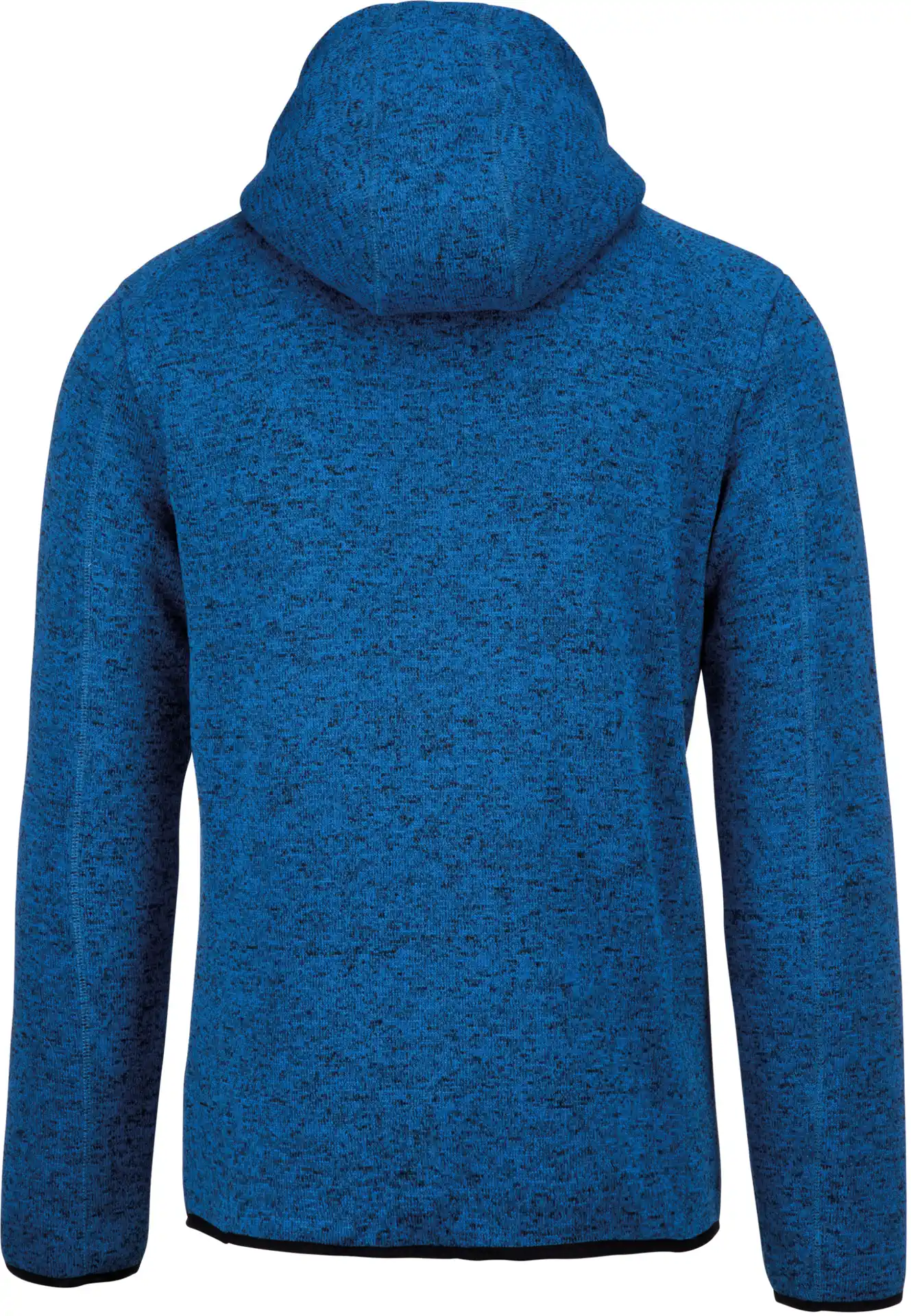 Kariban Herren Melange Kapuzen Strickfleece Jacke
