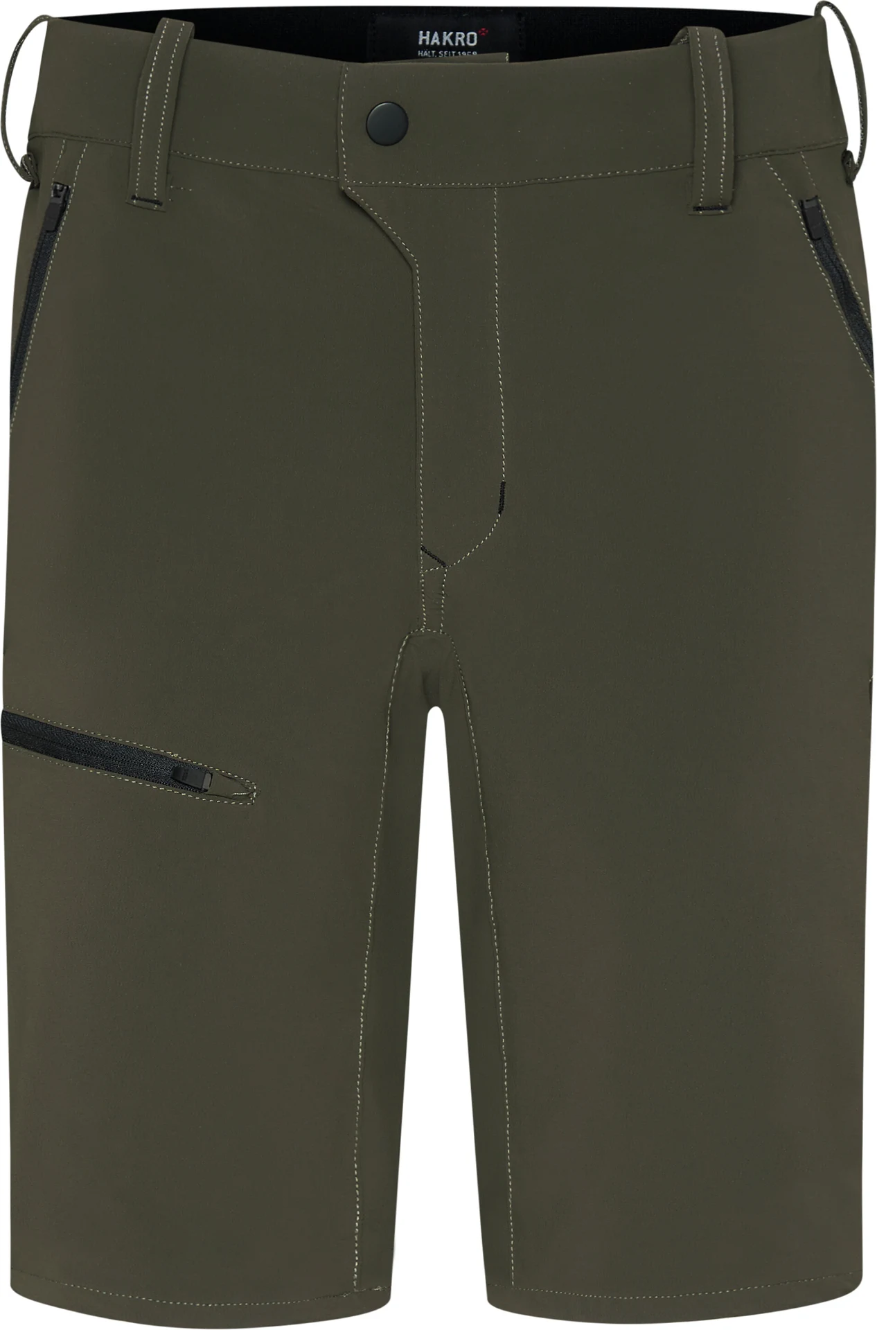 hakro-743-funktionsshorts-x-stretch-olive-front-1 HAKRO Funktionsshorts 743 X-Stretch