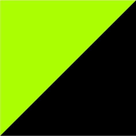 bright green/black