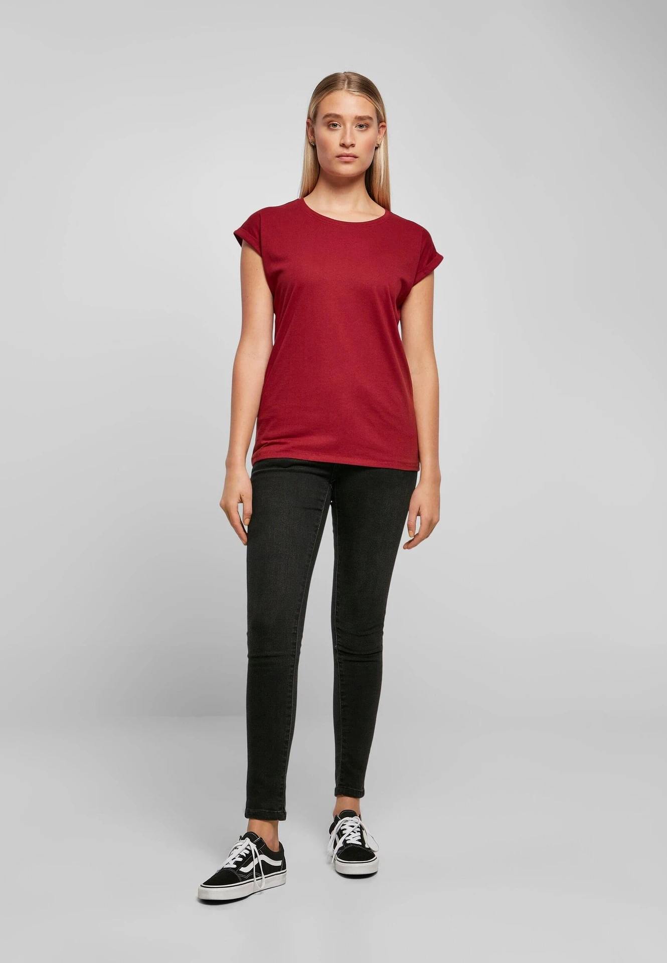 Build Your Brand Ladies Extended Shoulder Tee