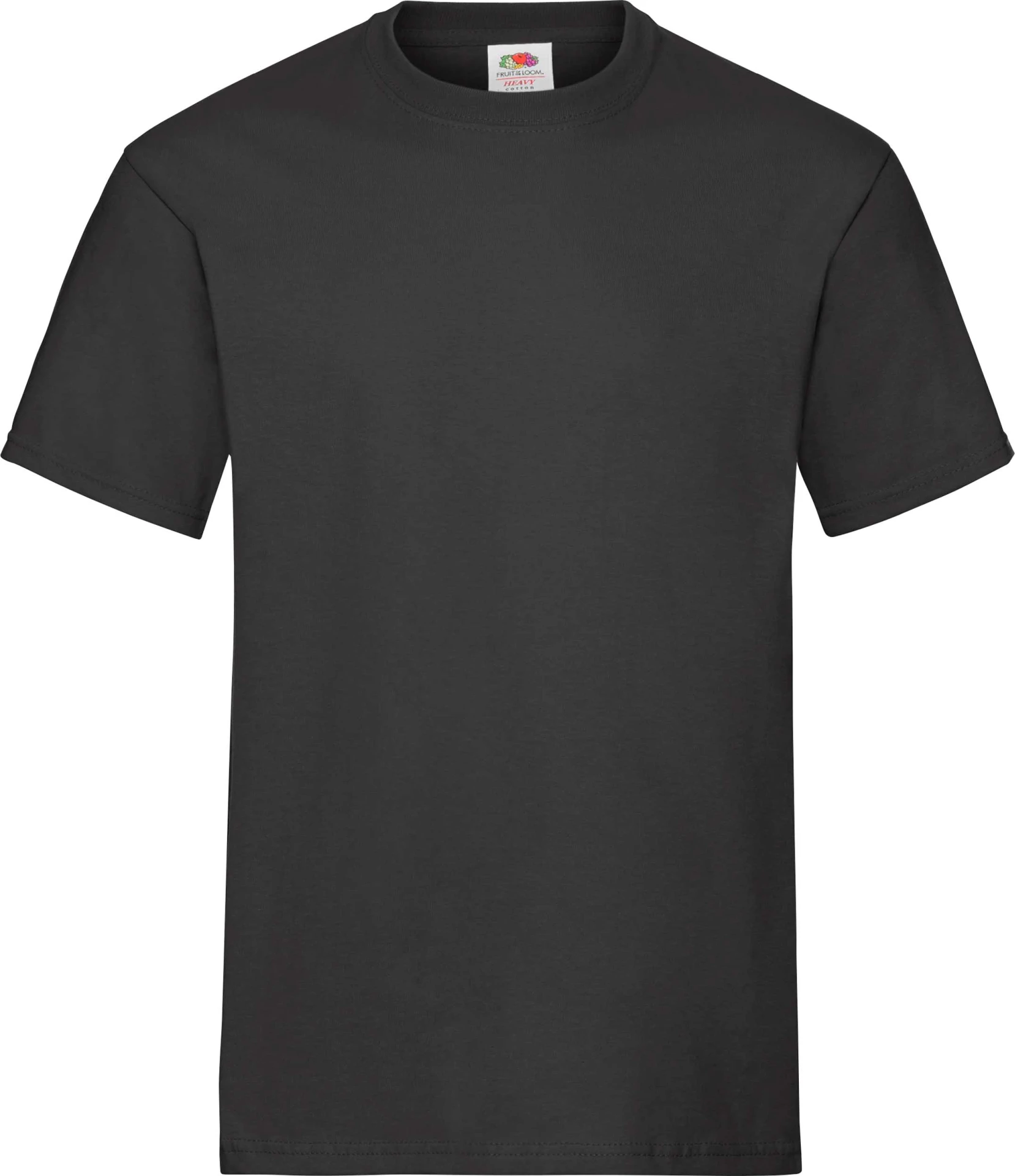 fruit-of-the-loom-61-212-0-heavy-cotton-t-shirt-black-4 F.O.L. Heavy Cotton T