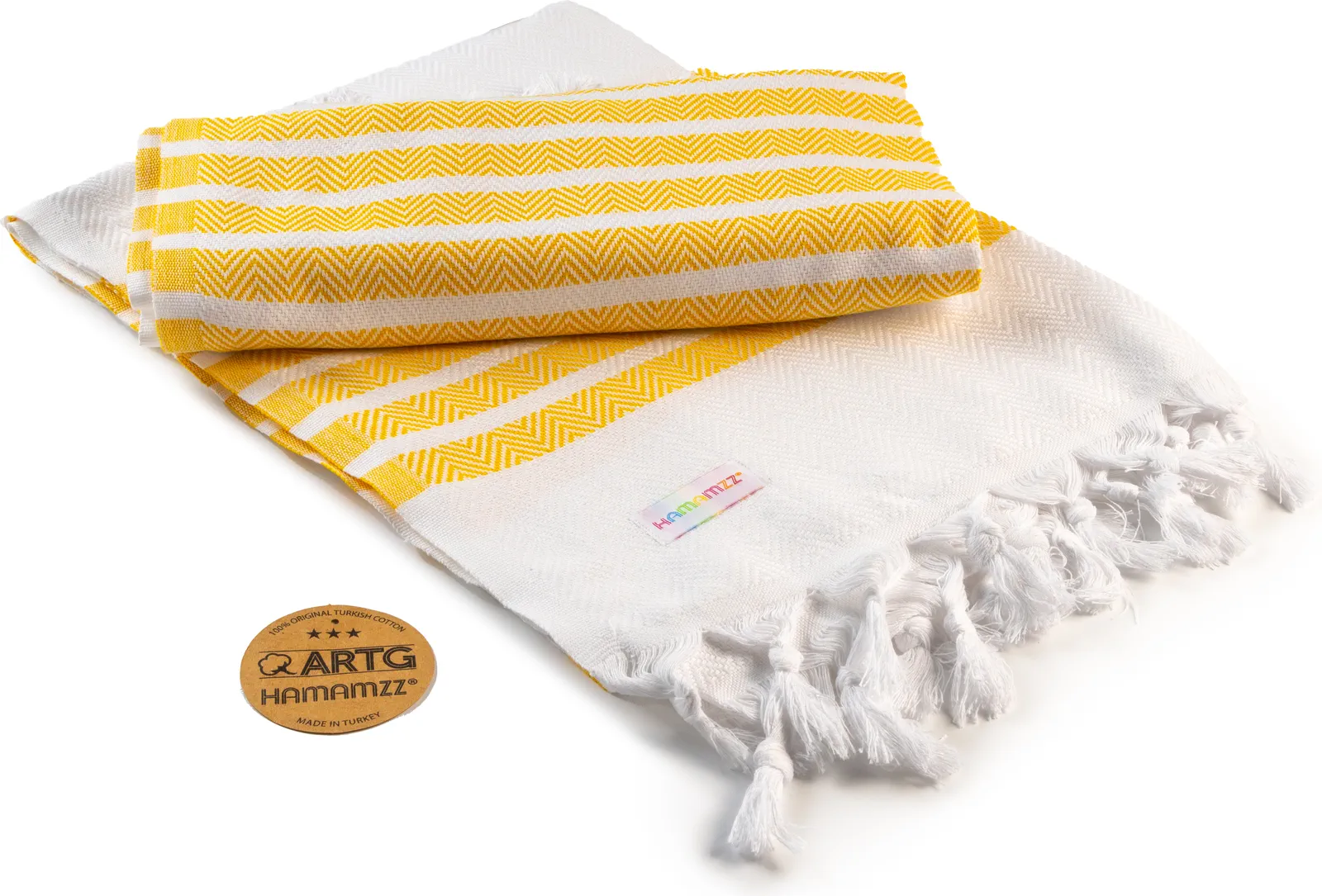artg-ar053-hamamzz-dalaman-towel-darkyellow-front-1 ARTG Hamamzz® Dalaman Towel
