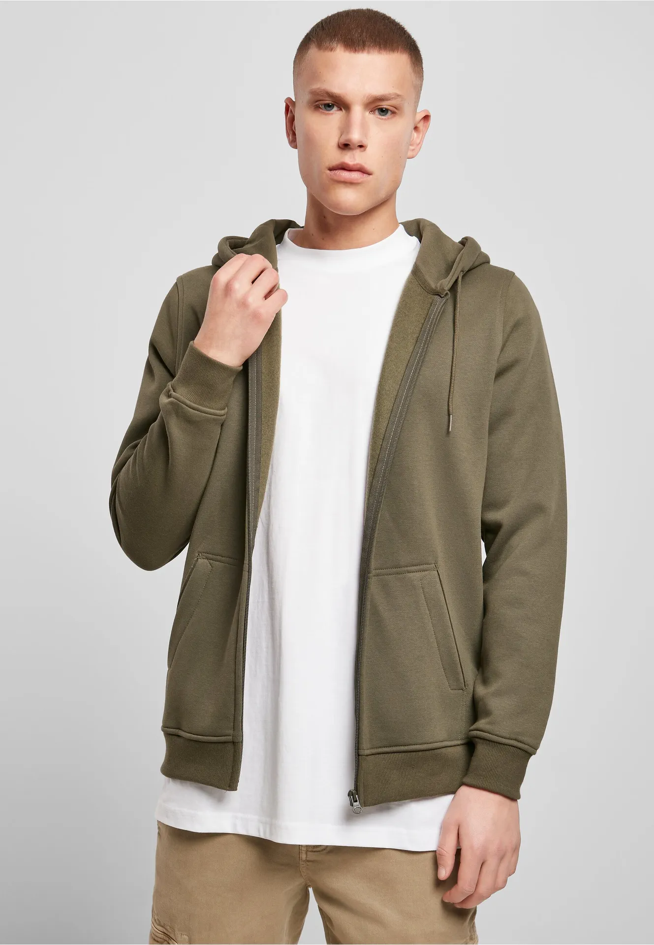 Build Your Brand Heavy Zip Hoody