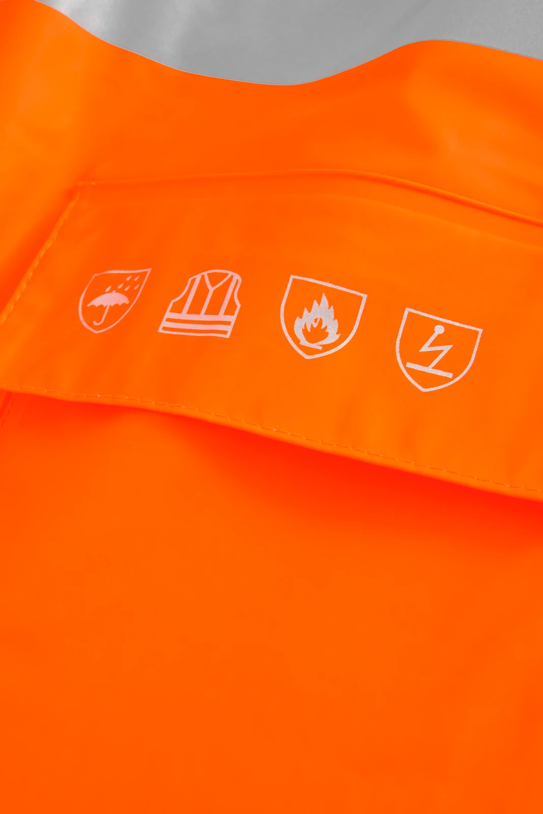 Lyngsøe FR-LR55-RWS Flammhemmende Hi-Vis Regenjacke