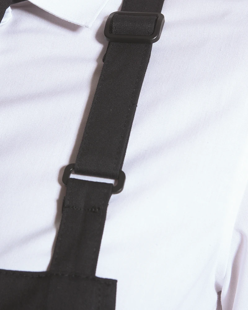 KARLOWSKY Übergrößen Latzschürze Basic mit Schnalle und Tasche