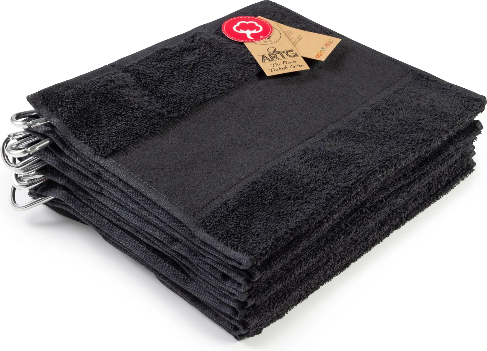 artg-ar714-print-me-golf-towel-black-front-1 ARTG PRINT-Me® GOLF Towel