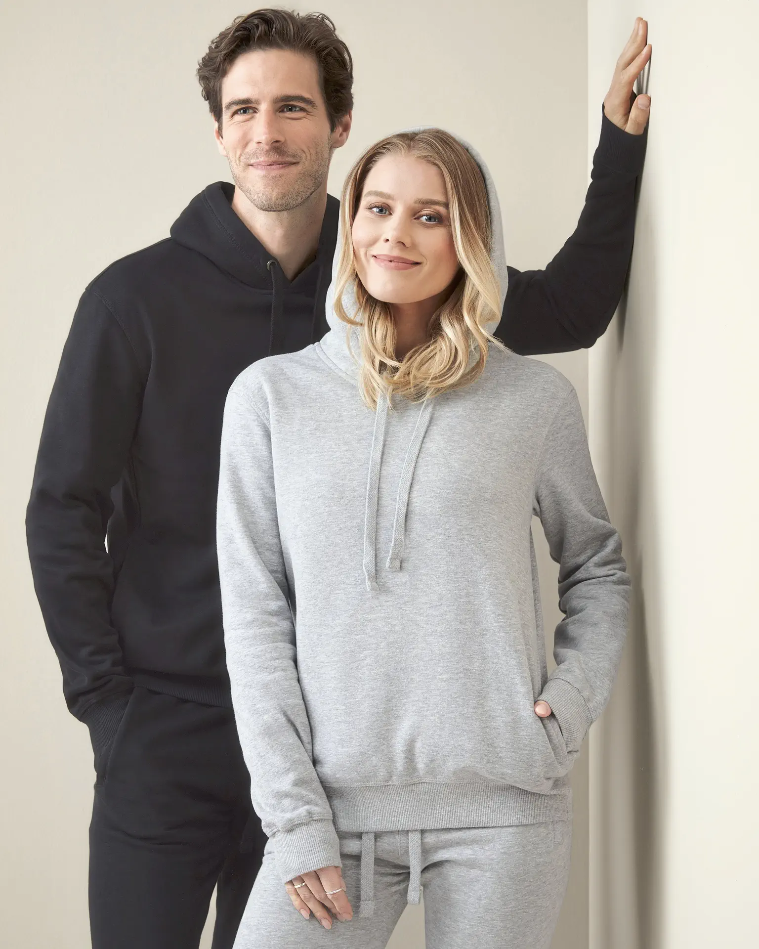 stedman-st5630-side-pocket-hoodie-select-unisex-greyheather-model-1 Stedman Recycled Unisex Sweat Hoodie