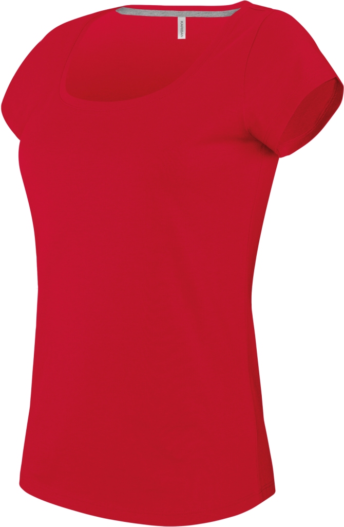 Kariban Damen T-Shirt mit U-Boot Ausschnitt Kariban Damen T-Shirt mit U-Boot Ausschnitt