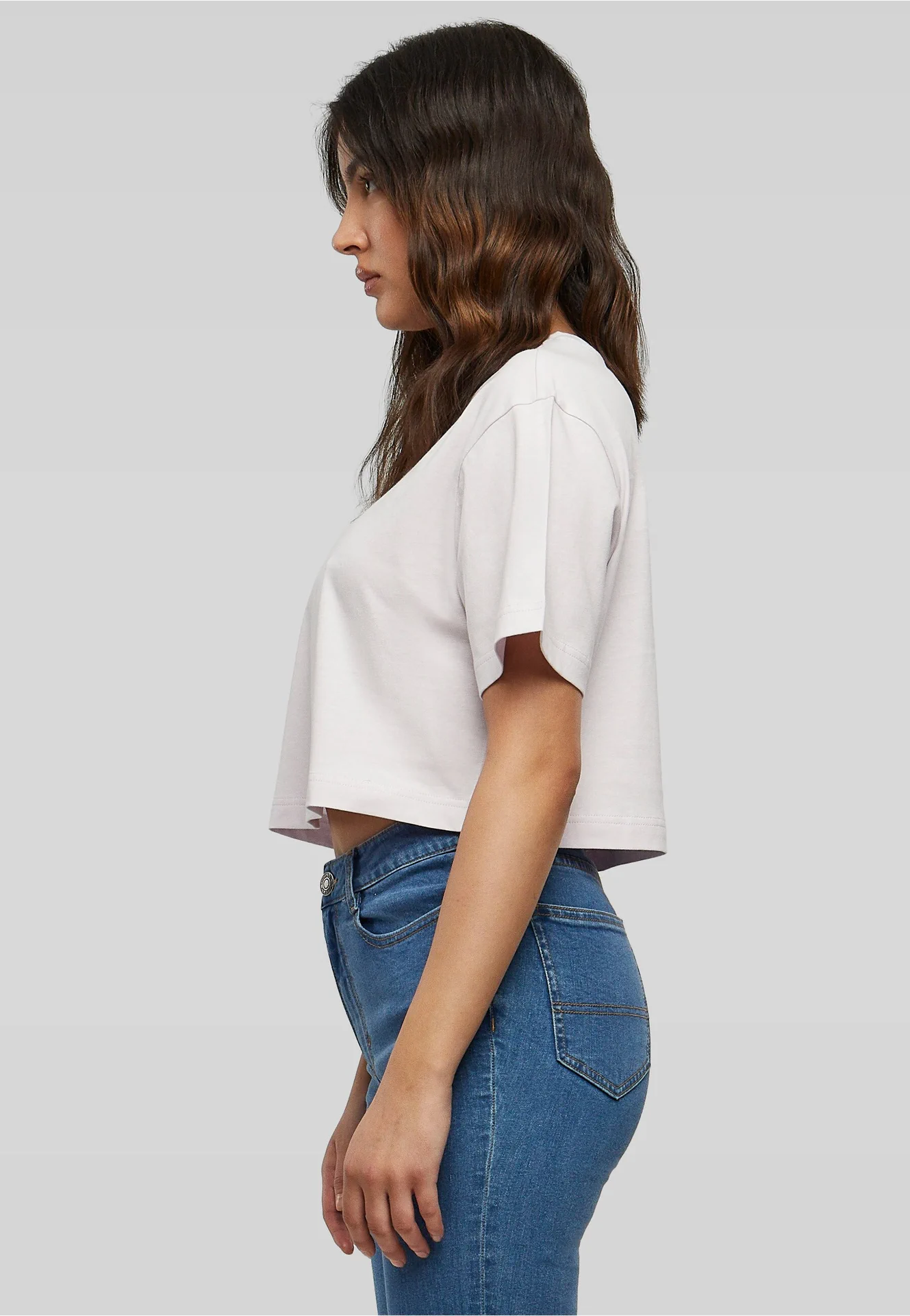 Build Your Brand Ladies Short Oversized Tee