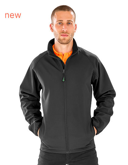 Result Mens Recycled 2-Layer Printable Softshell Jacket Result Mens Recycled 2-Layer Printable Softshell Jacket