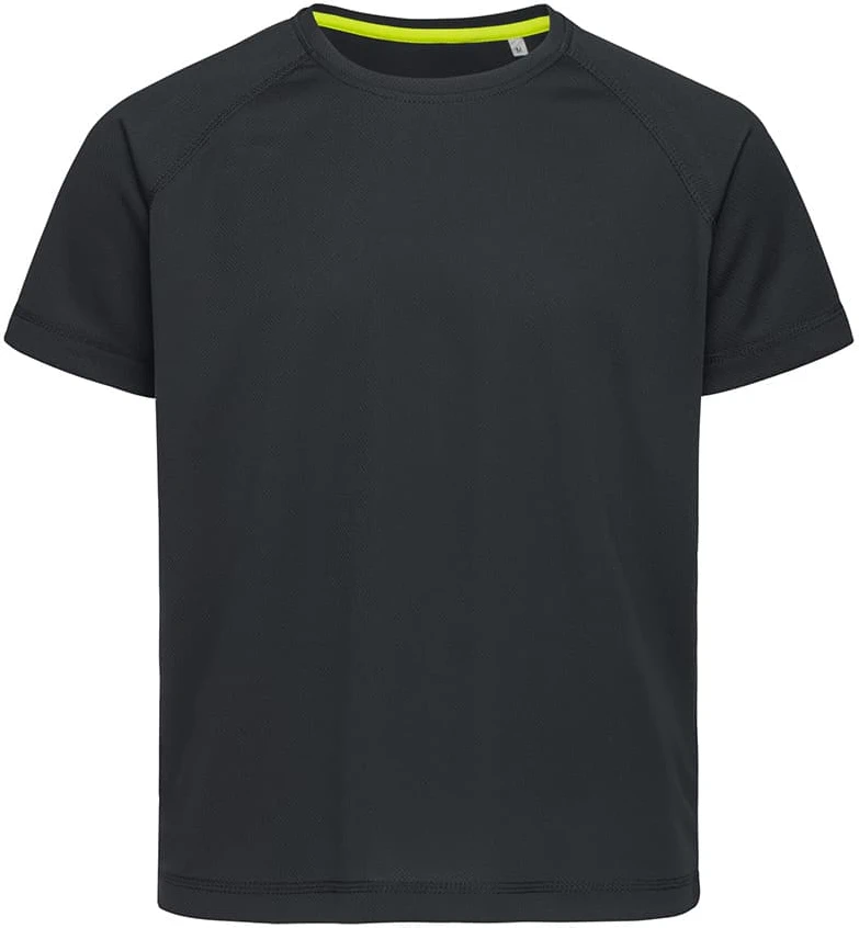 stedman-st8570-mesh-raglan-kids-blackopal-front-4 Stedman Active 140 Raglan for children