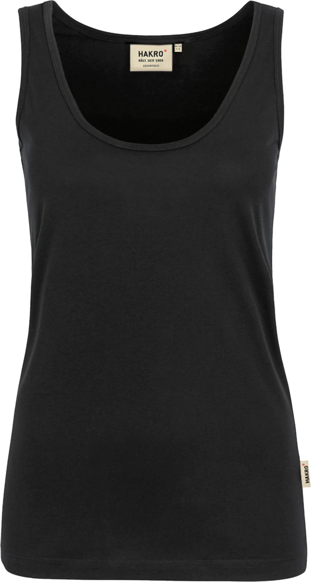 hakro-159-damen-tank-top-classic-schwarz-front-1 HAKRO Women-Tank-Top 159 Classic