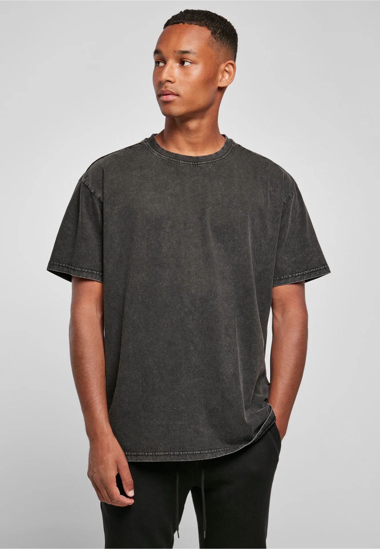 Build Your Brand Acid Washed Heavy Oversize Tee