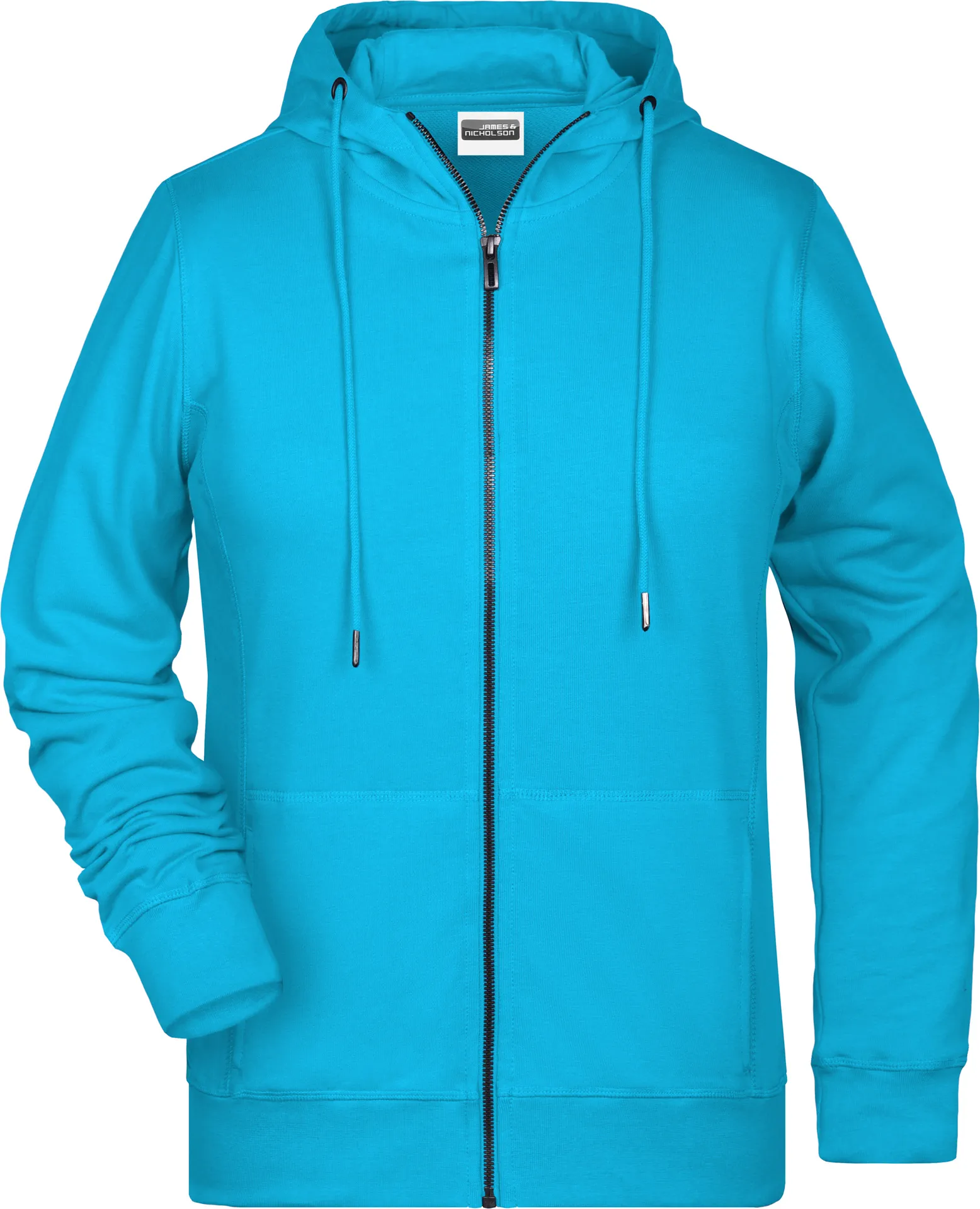 James & Nicholson Ladies Zip-Hoody