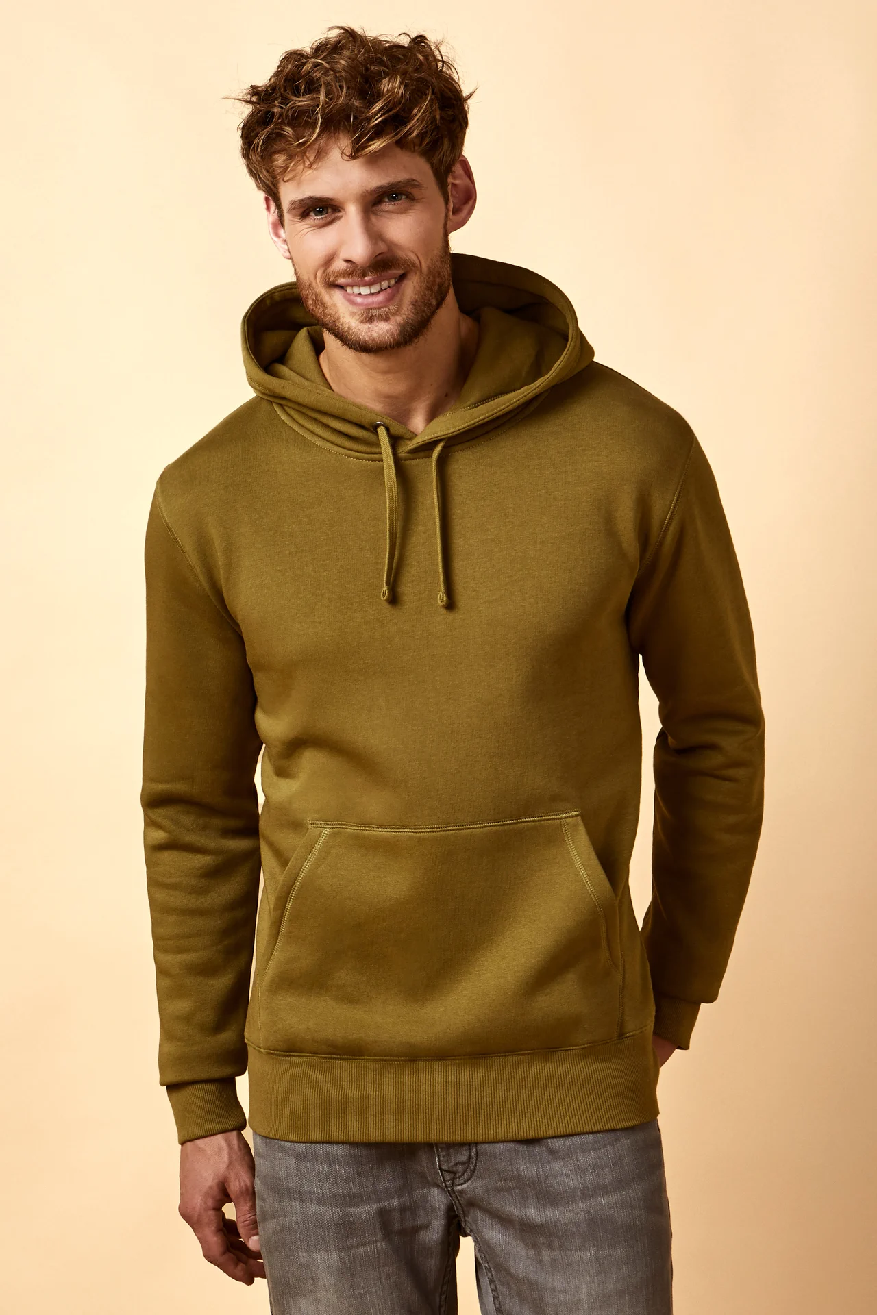 promodoro-1680-mens-hoody-sweater-olive-model-0 Promodoro X.O Men´s Hoody Sweater