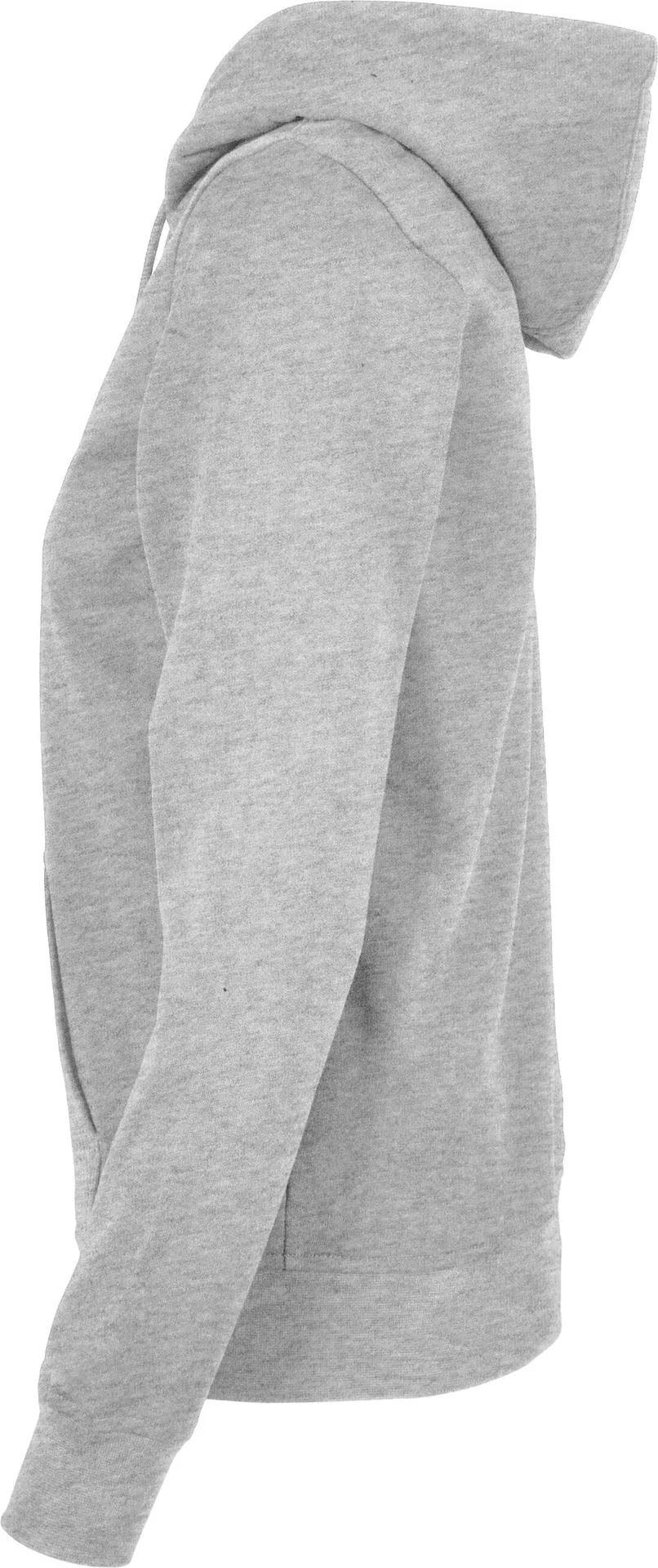 BYB-BB009-ladies-basic-zip-hoody-heathergrey-left-6 Build Your Brand Ladies Basic Zip Hoody