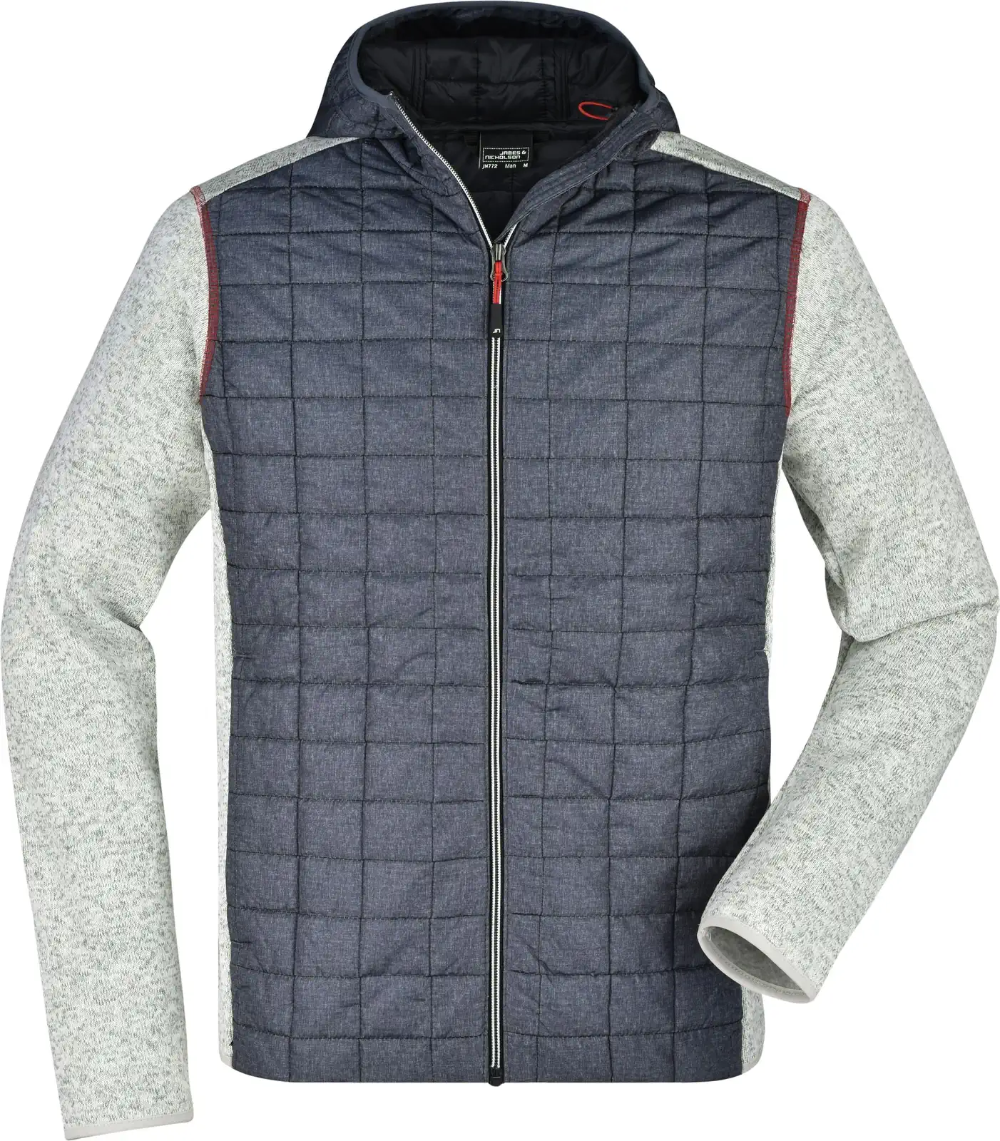 James & Nicholson Men's Knitted Hybrid Jacket