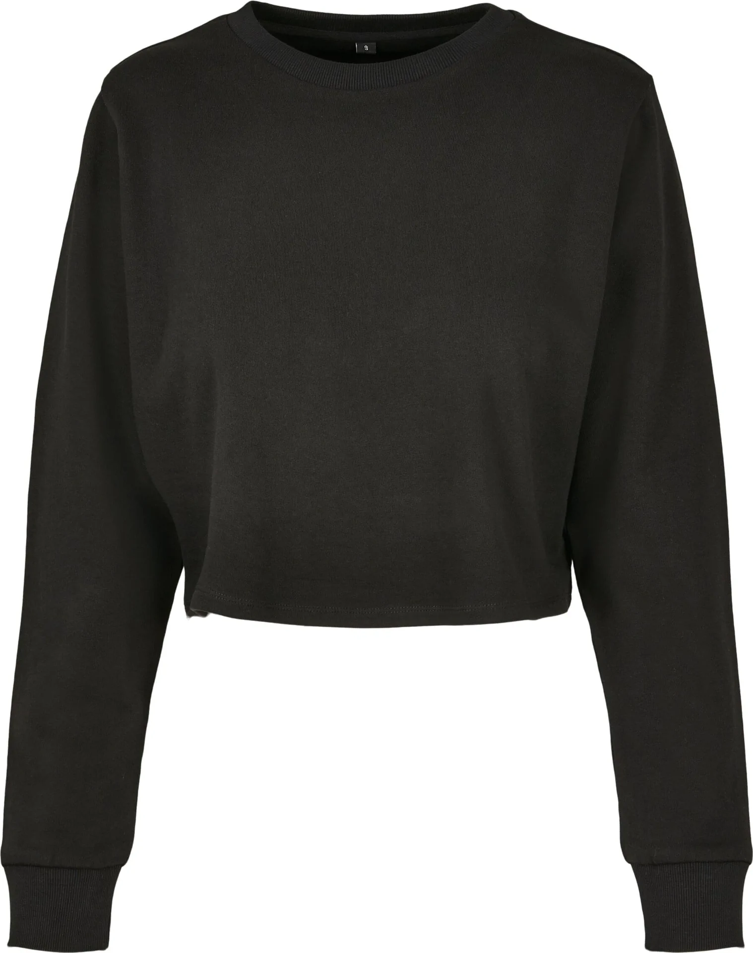 Build Your Brand Ladies Terry Cropped Crew