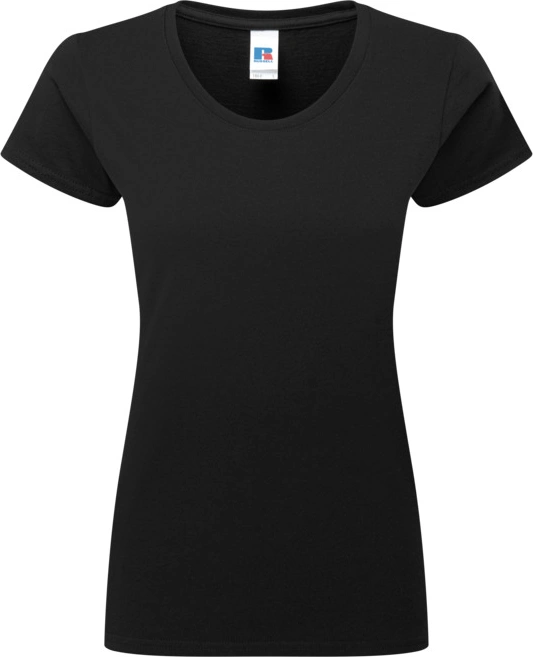 russell-r180f-ladies-authentic-classic-t-shirt-black-front-2 Russell Ladies Authentic Classic T-Shirt