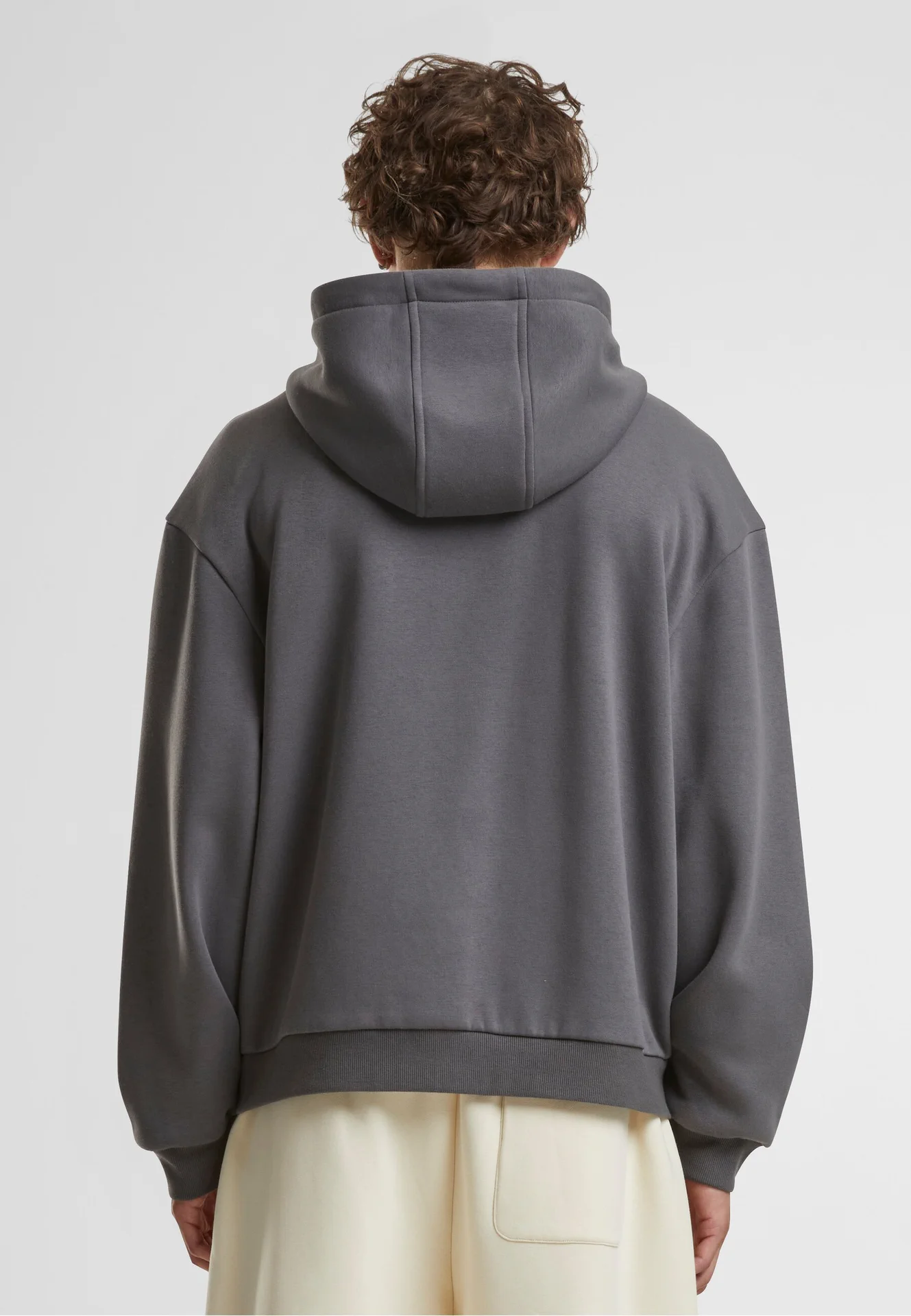 BYB-BY285-fluffy-zip-hoody-magnet-model-2 Build Your Brand Fluffy Zip Hoody