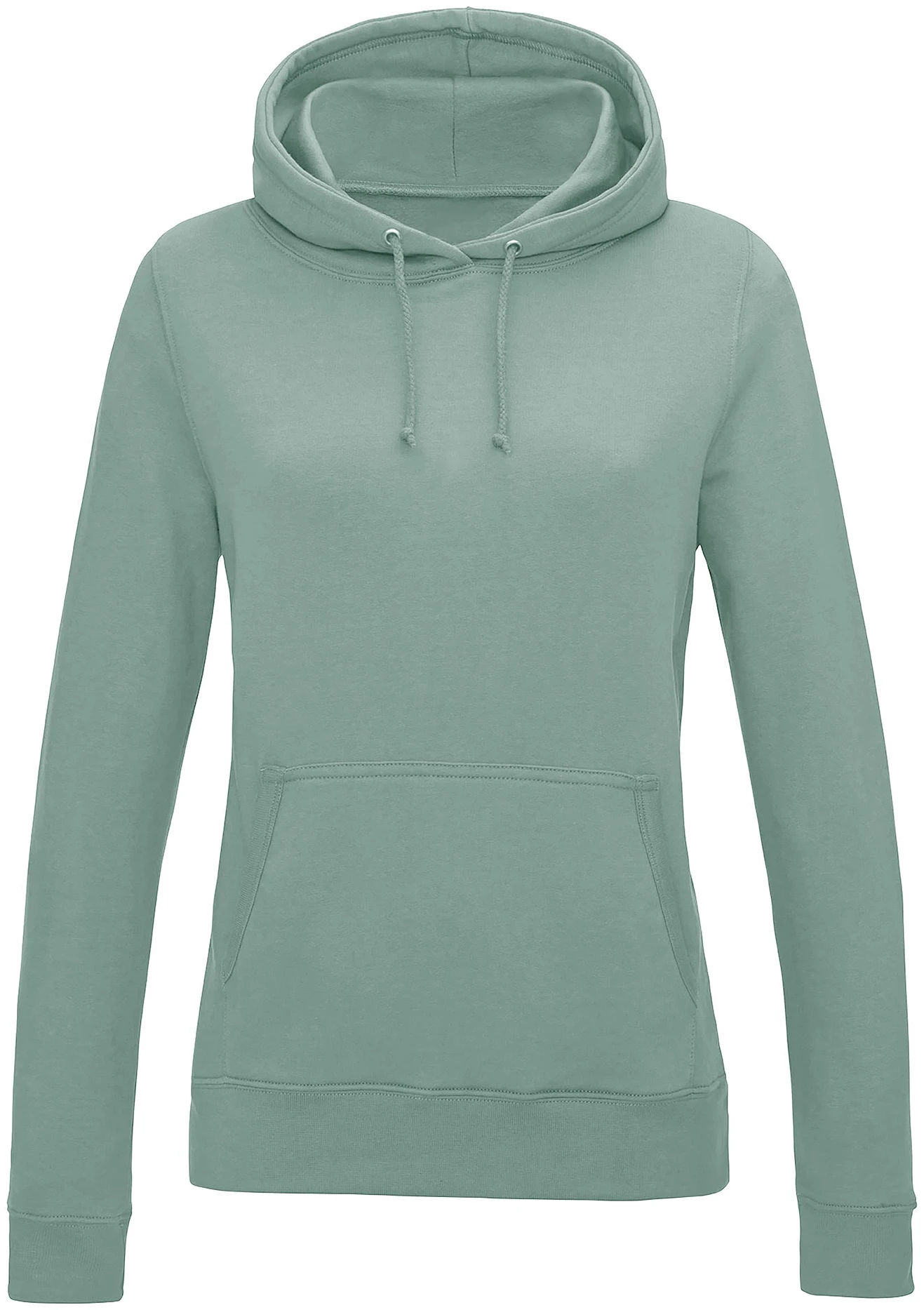 justhoods-jh001f-womens-college-hoodie-dustygreen-front-1 Just Hoods Women's College Hoodie