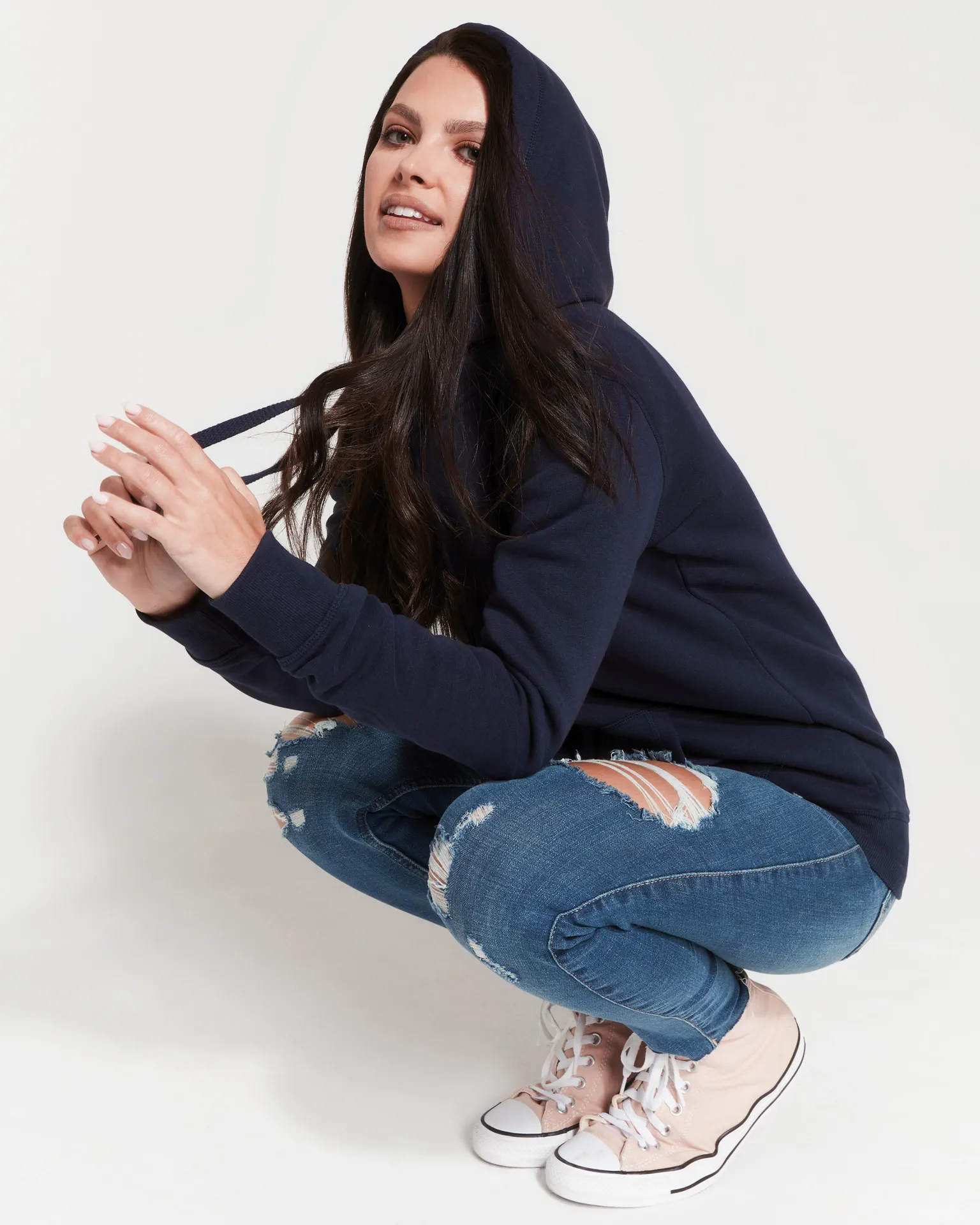 stedman-st5600-sweat-hoodie-unisex-bluemidnight-model-3 Stedman Unisex Sweat Hoodie Select
