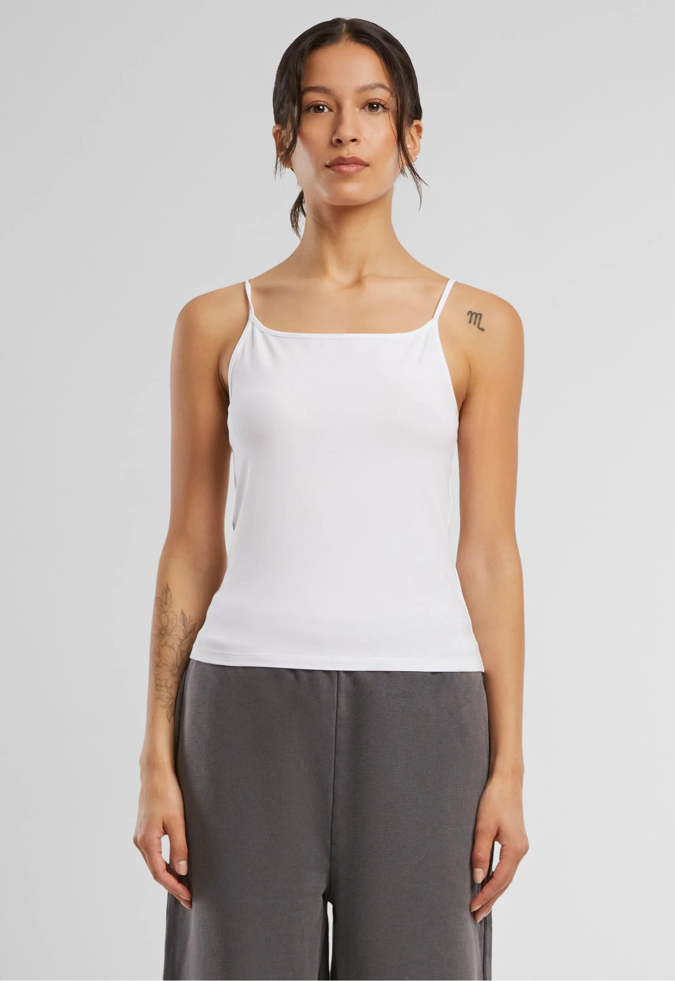 Build Your Brand Ladies Stretch Jersey Short Slim Top