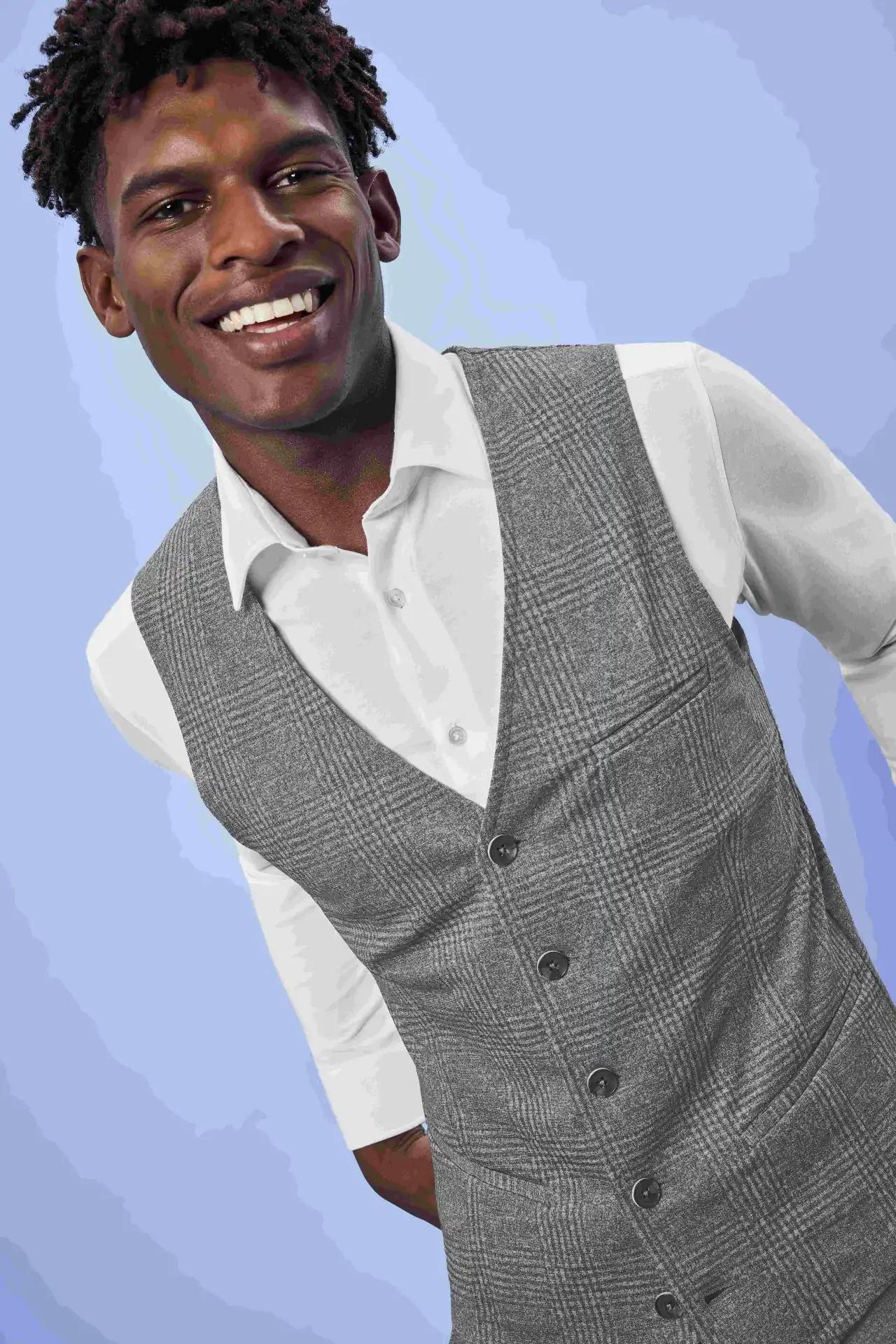 greiff-1631-herren-jerseyweste-rf_2155_hellgrau-meliert-model-1 GREIFF Herren Jerseyweste CASUAL Regular Fit