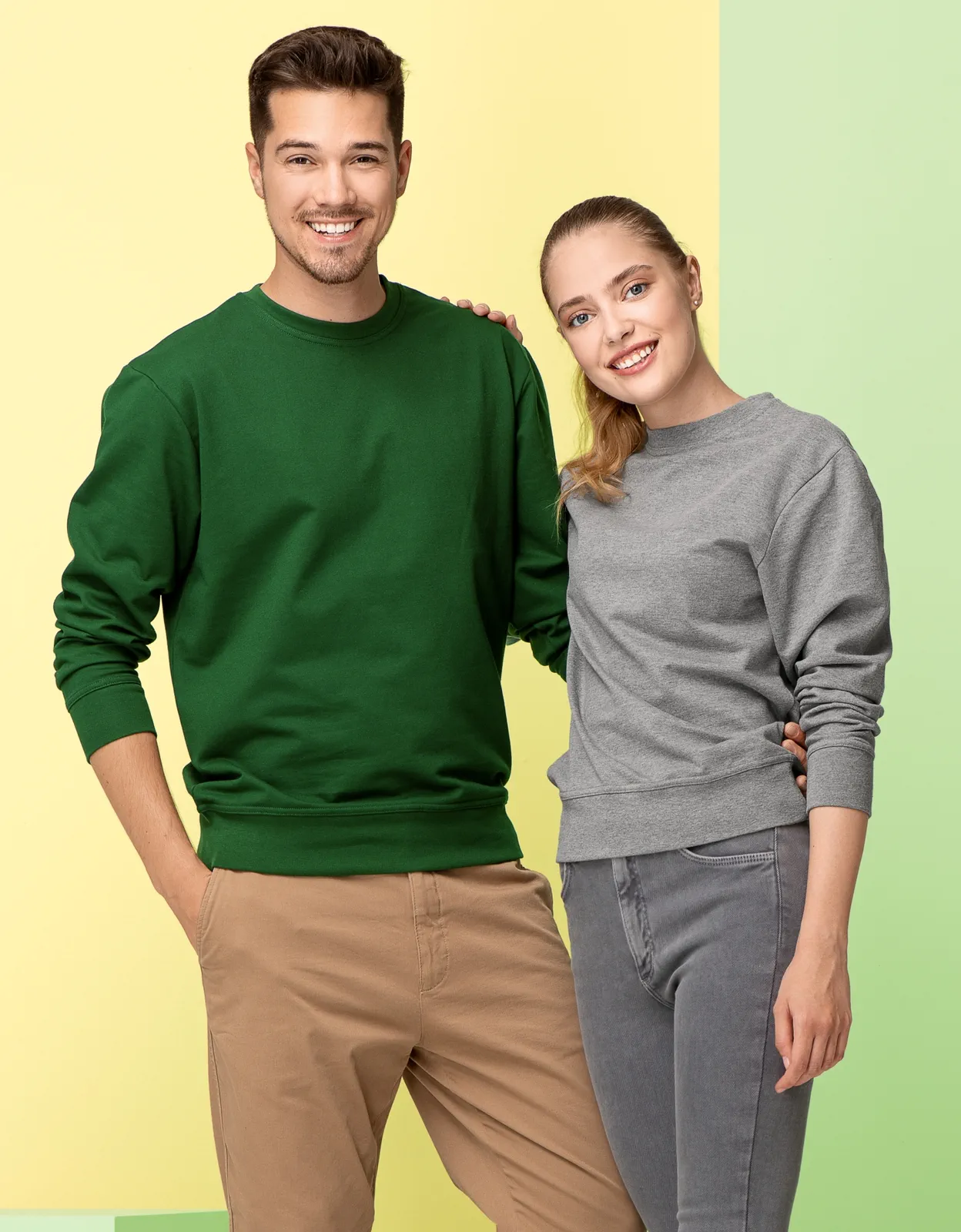 piccolio-p41-sweatshirt-zero-flaschengruen-model-0 MALFINI Sweatshirt Zero P41