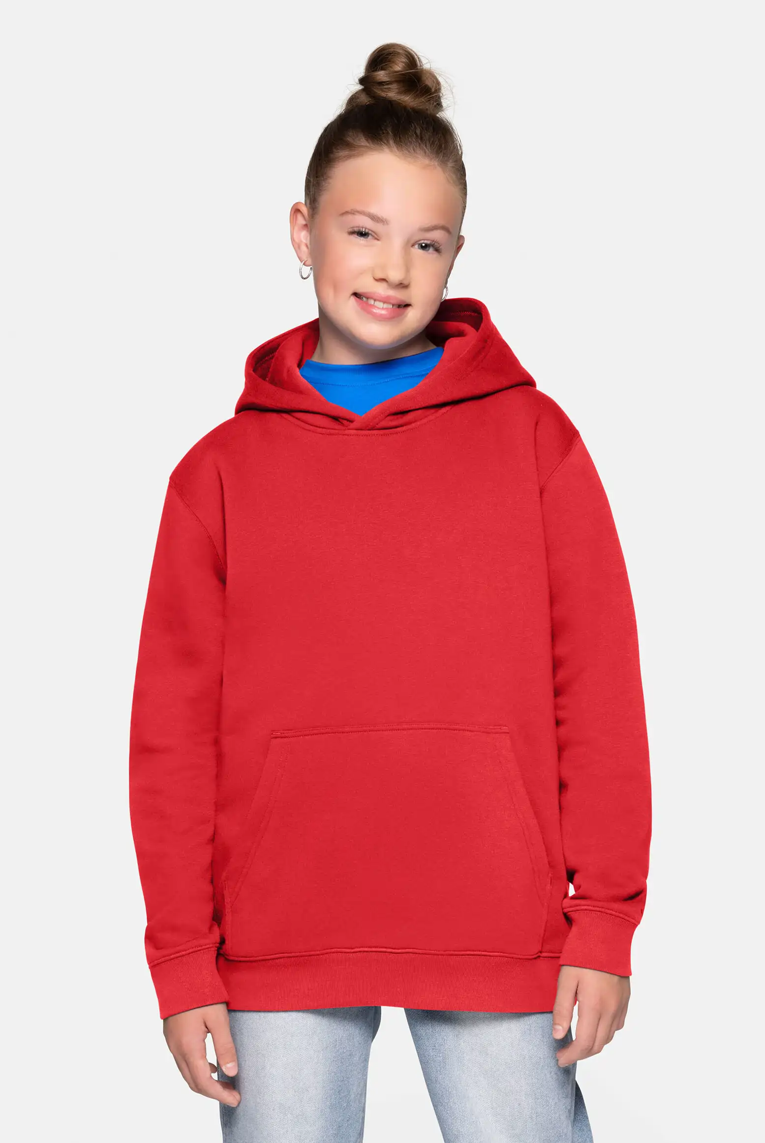 HAKRO Kinder Kapuzen-Sweatshirt 562 Bio-Baumwolle