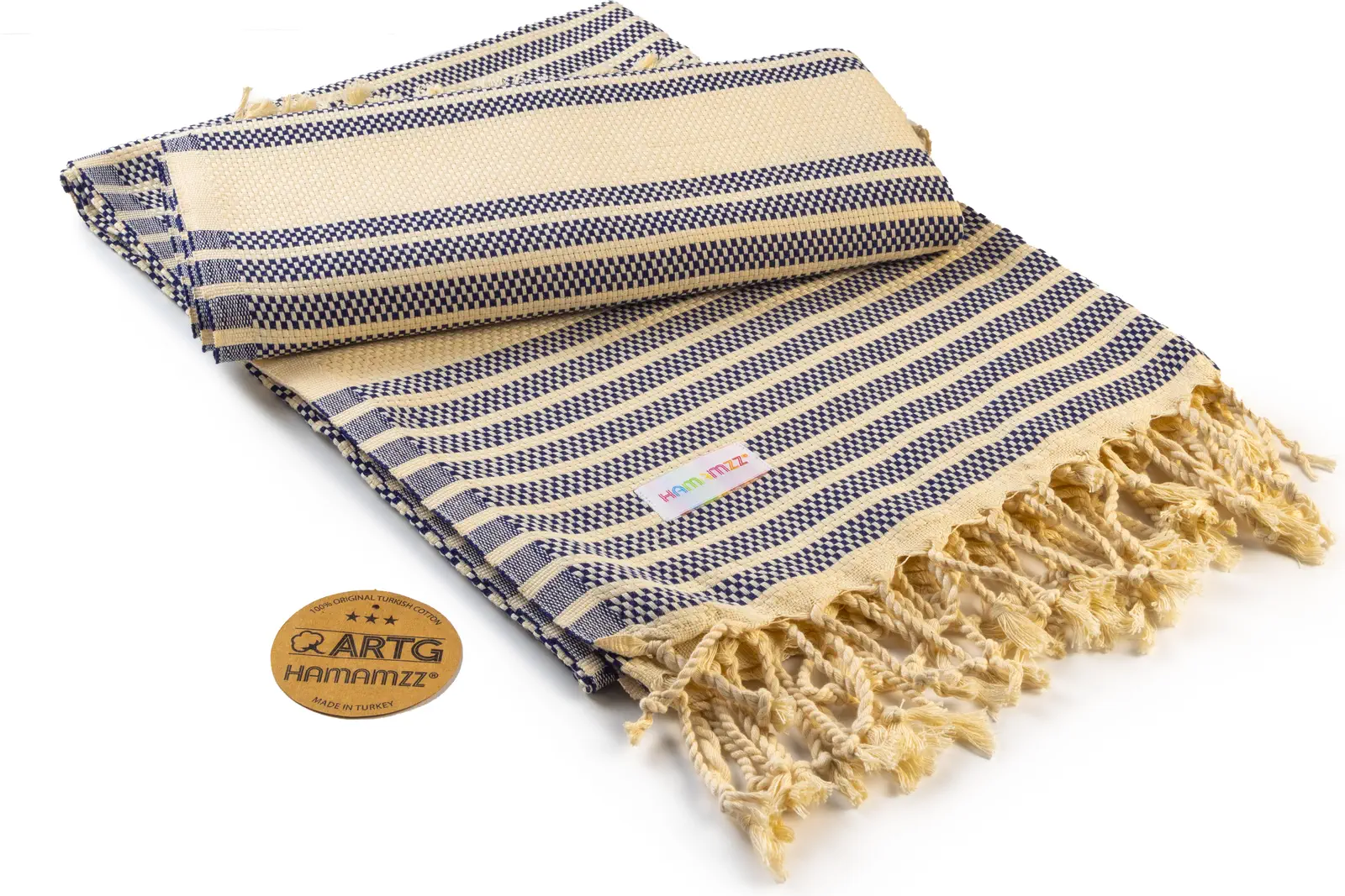 artg-ar055-hamamzz-original-bodrum-deluxe-towel-navyblue-front-1 ARTG Hamamzz® Original Bodrum DeLuxe Towel