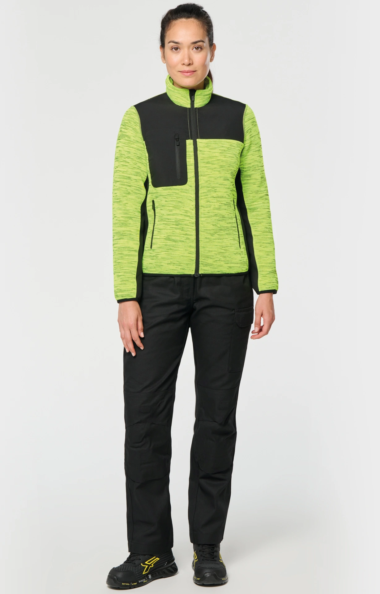 Kariban Damen Workwear Strickfleece Jacke