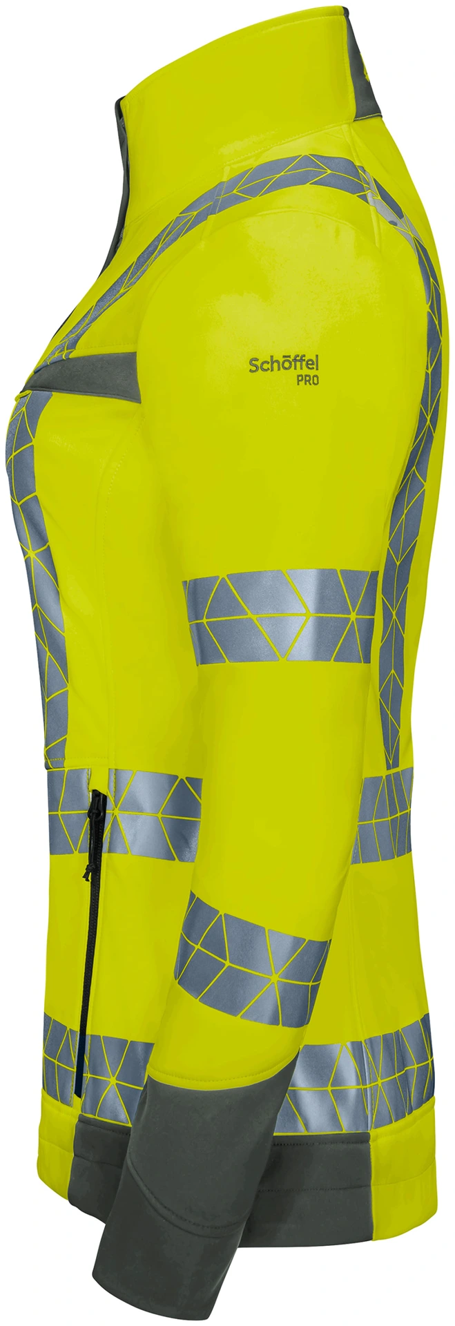 Schöffel PRO 7705 Damen LEUCHTKEGEL Warnschutz Softshelljacke