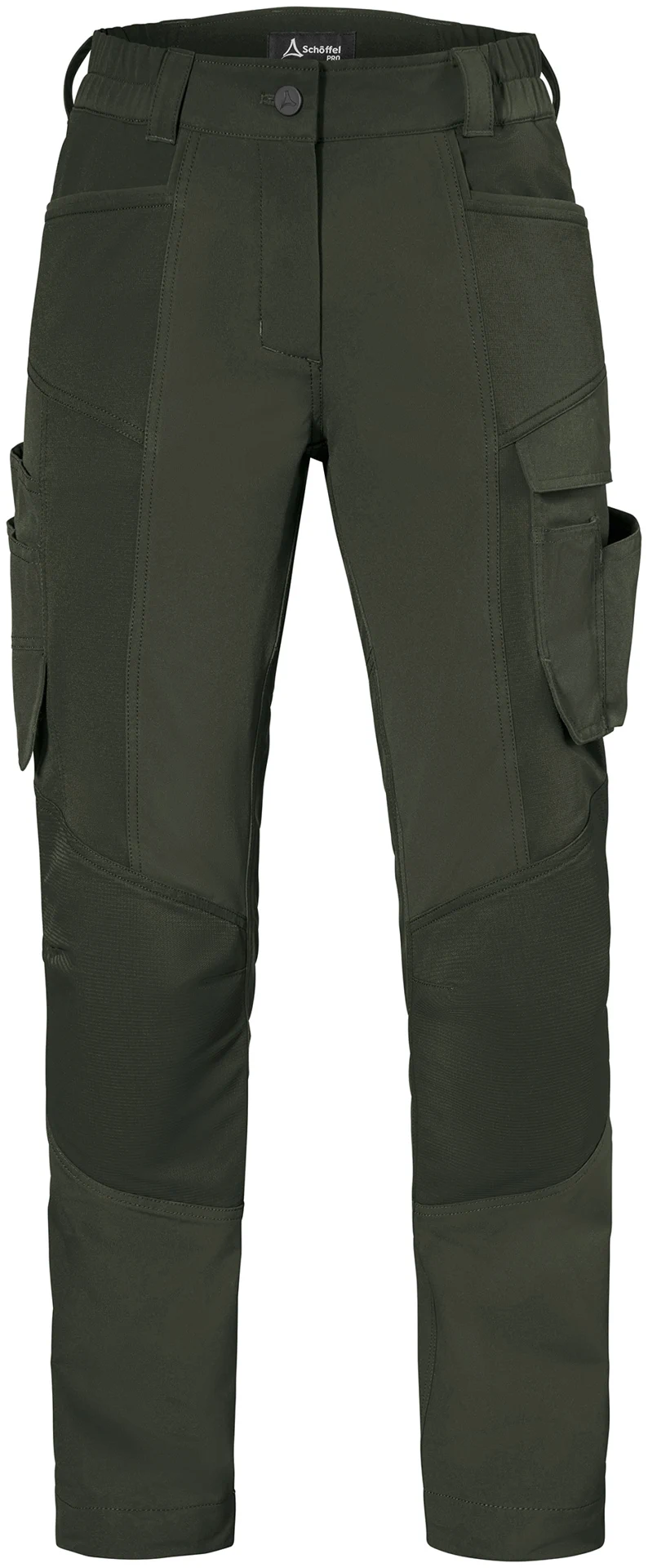 schoeffel-pro-7503-bulldozer-hose-damen-dunkelgruen-front-1 Schöffel PRO 7503 Damen BULLDOZER Full-Stretch-Arbeitshose