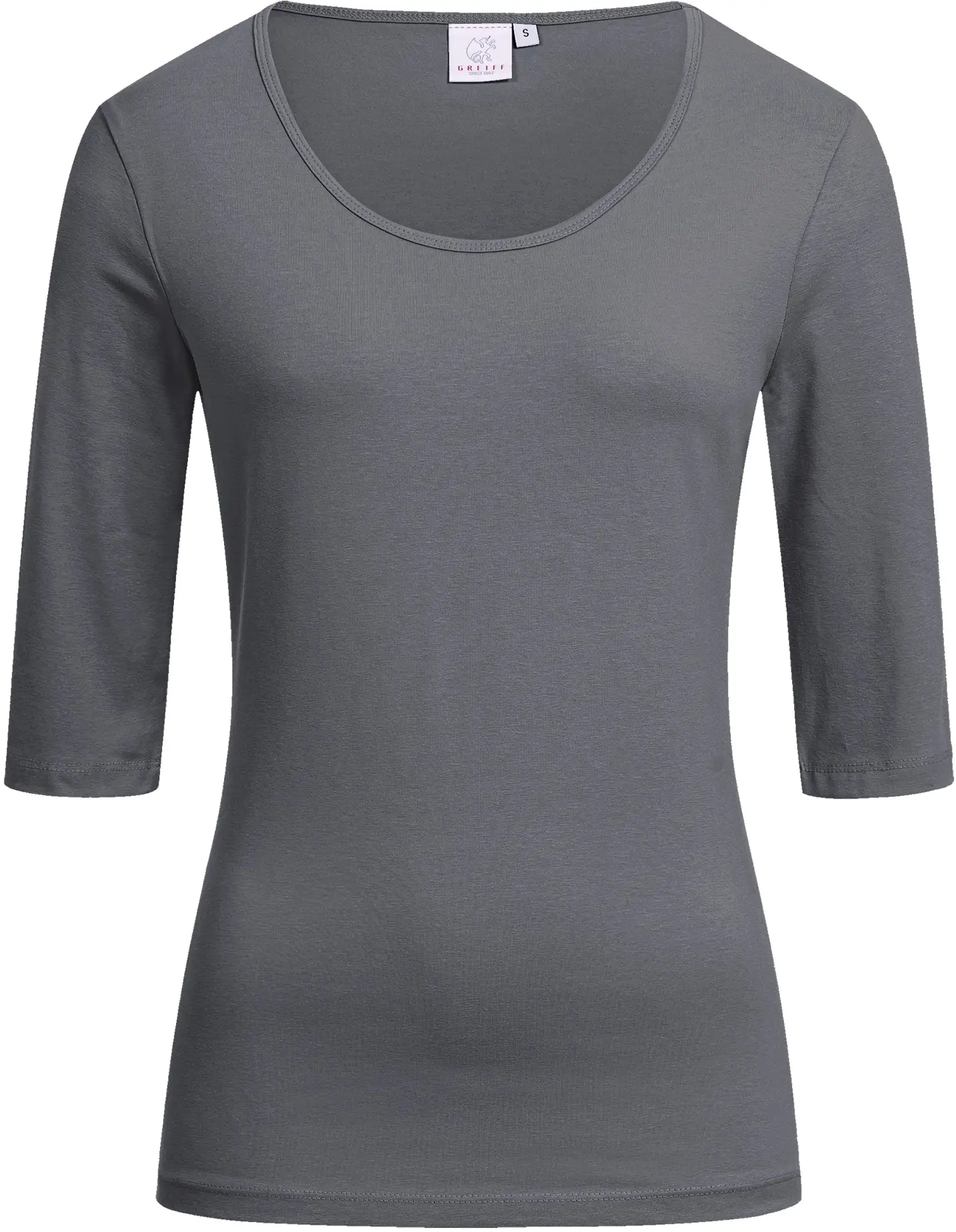 greiff-6680-d-shirt-rundhals-12-rf_1405_anthrazit-front-2 GREIFF Damen Shirt halbarm Regular Fit