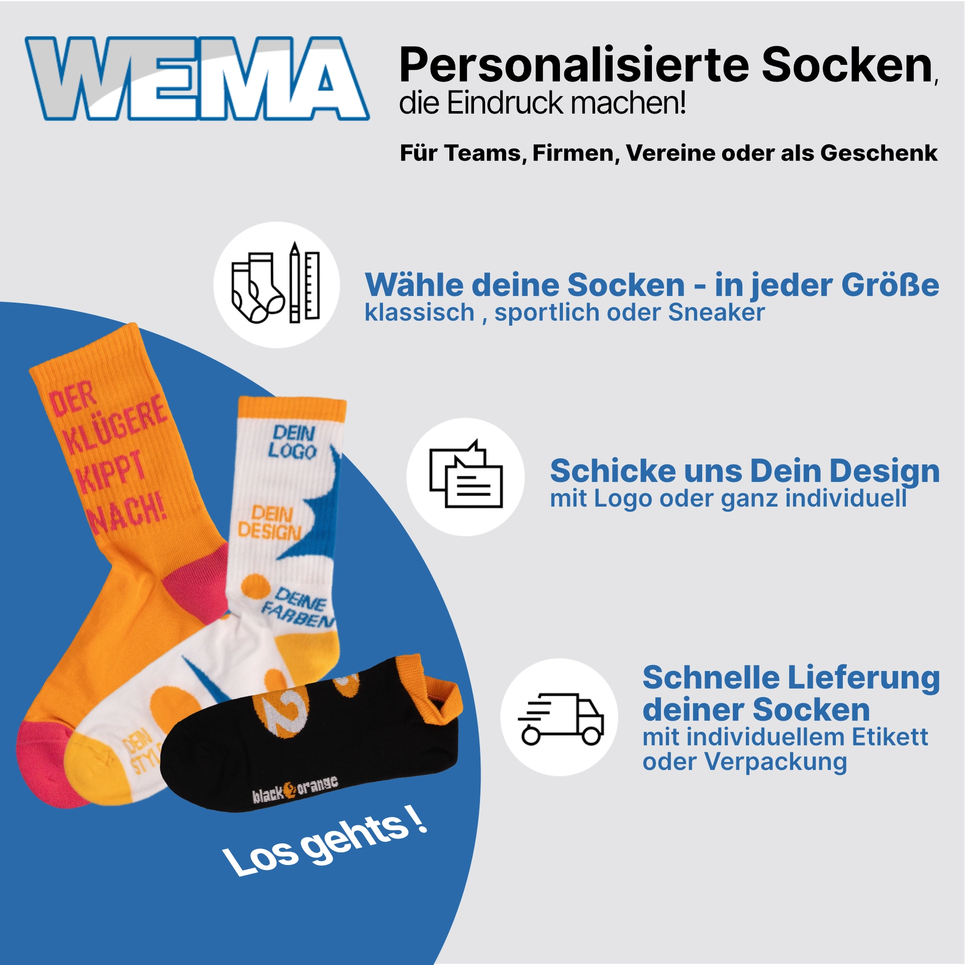WEMA-Personalisierte Socken-Slider-Mobile