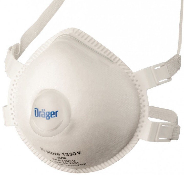Dräger Atemschutzmaske X-plore 1330 FFP3 NR D mit Ventil Dräger Atemschutzmaske X-plore 1330 FFP3 NR D mit Ventil