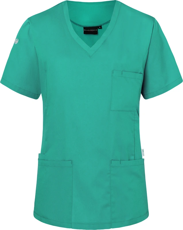 karlowsky-ks66-damen-schlupfkasack-essential-emeraldgreen-front-3 KARLOWSKY Damen-Schlupfkasack Essential