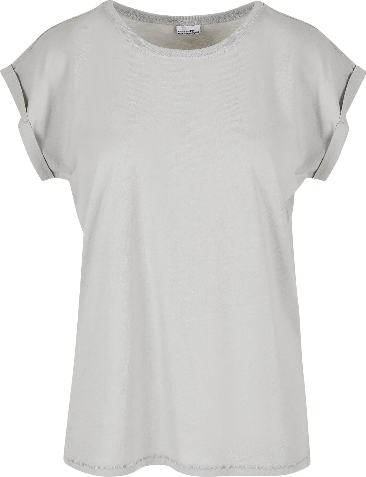 BYB-BY021-ladies-extended-shoulder-t-shirt-lightasphalt-front-4 Build Your Brand Ladies Extended Shoulder Tee