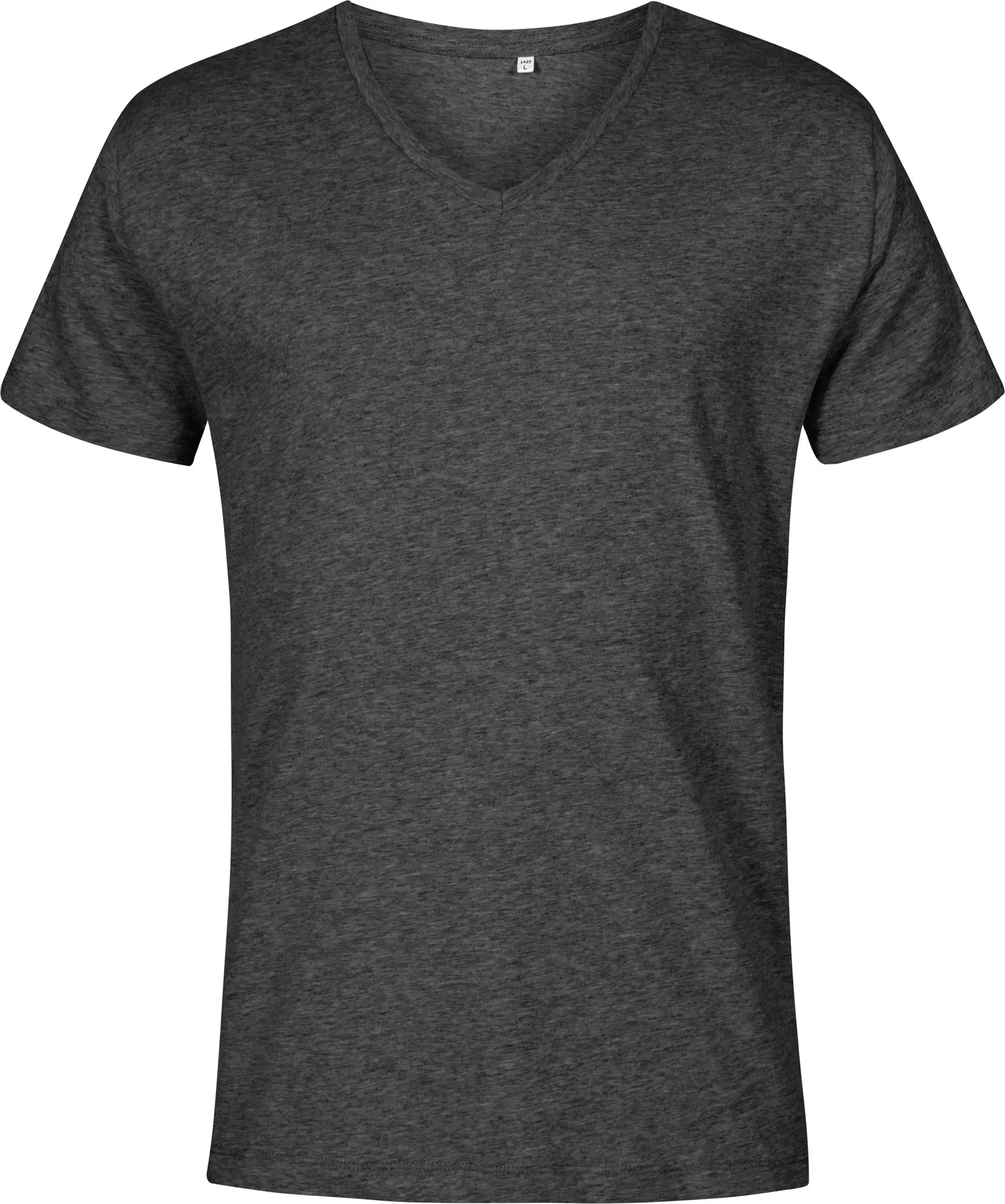 promodoro-1425-mens-v-neck-t-shirt-heatherblack-front-3 Promodoro X.O Men´s V-Neck T-Shirt