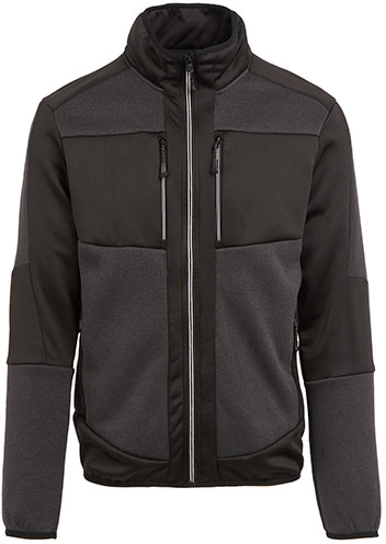 regatta-trf720-e-volve-unisex-knit-effect-stretch-midlayer-jacket-ash-black-front-1 Regatta E-volve Unisex Knit Effect Stretch Midlayer Jacket