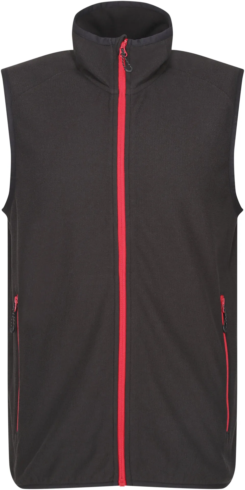 regatta-trf695-navigate-fleece-bodywarmer-black-classic-red-front-1 Regatta Navigate Fleece Bodywarmer