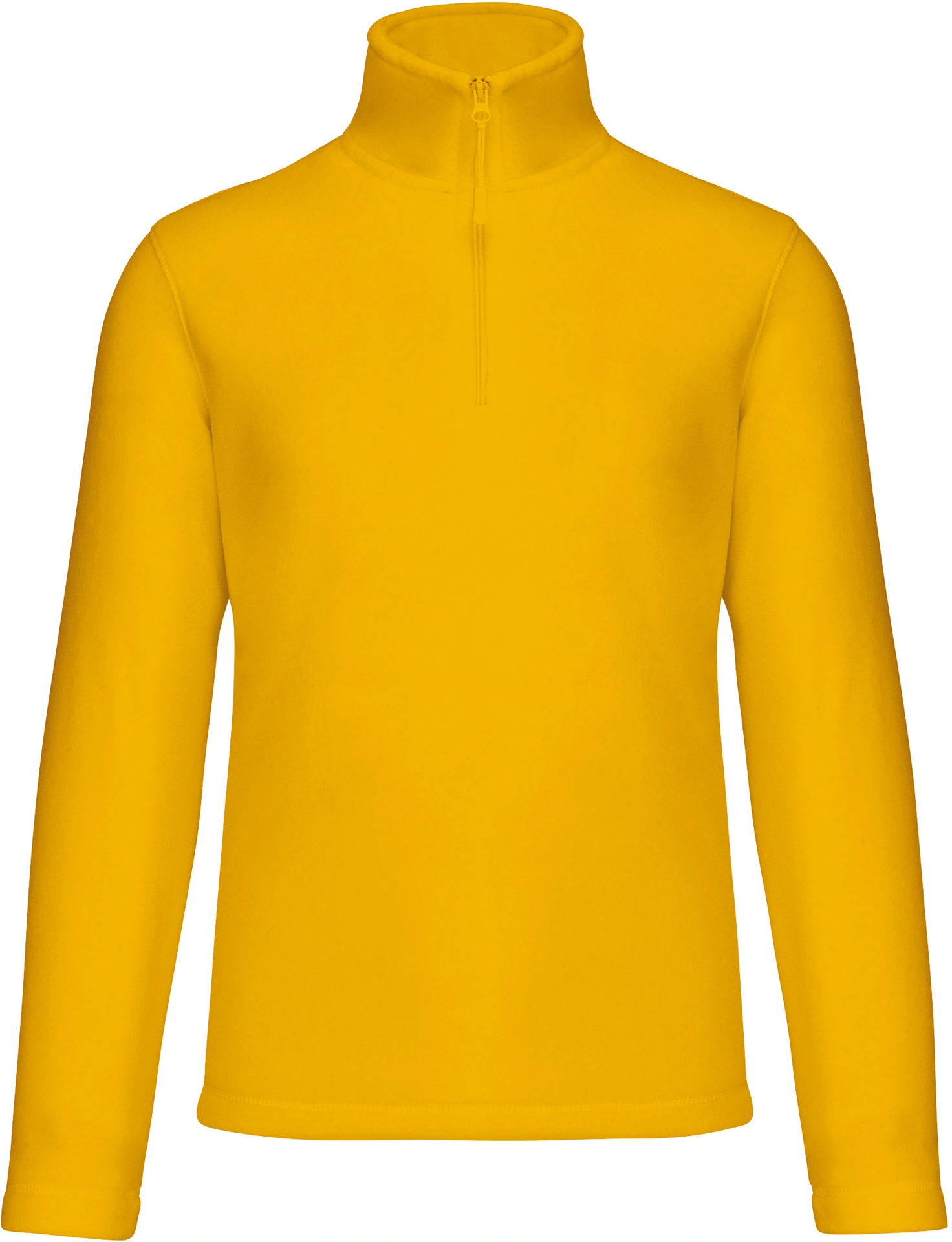 kariban-K912-microfleece-pullover-mit-viertel-zip-enzo-yellow-front-3 Kariban Microfleece Pullover mit 1/4 Zip "Enzo"