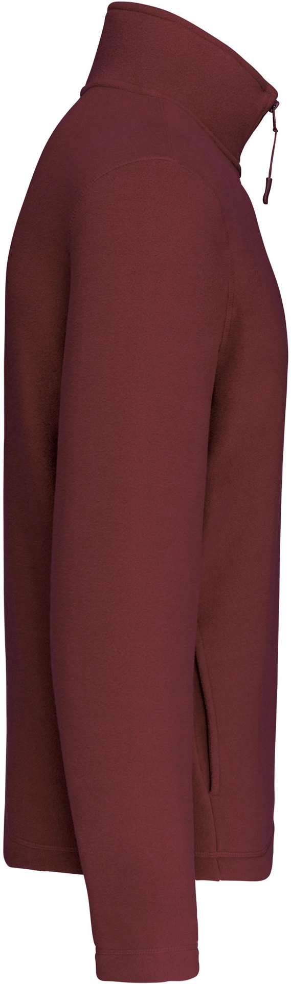 kariban-K912-microfleece-pullover-mit-viertel-zip-enzo-wine-right-5 Kariban Microfleece Pullover mit 1/4 Zip "Enzo"