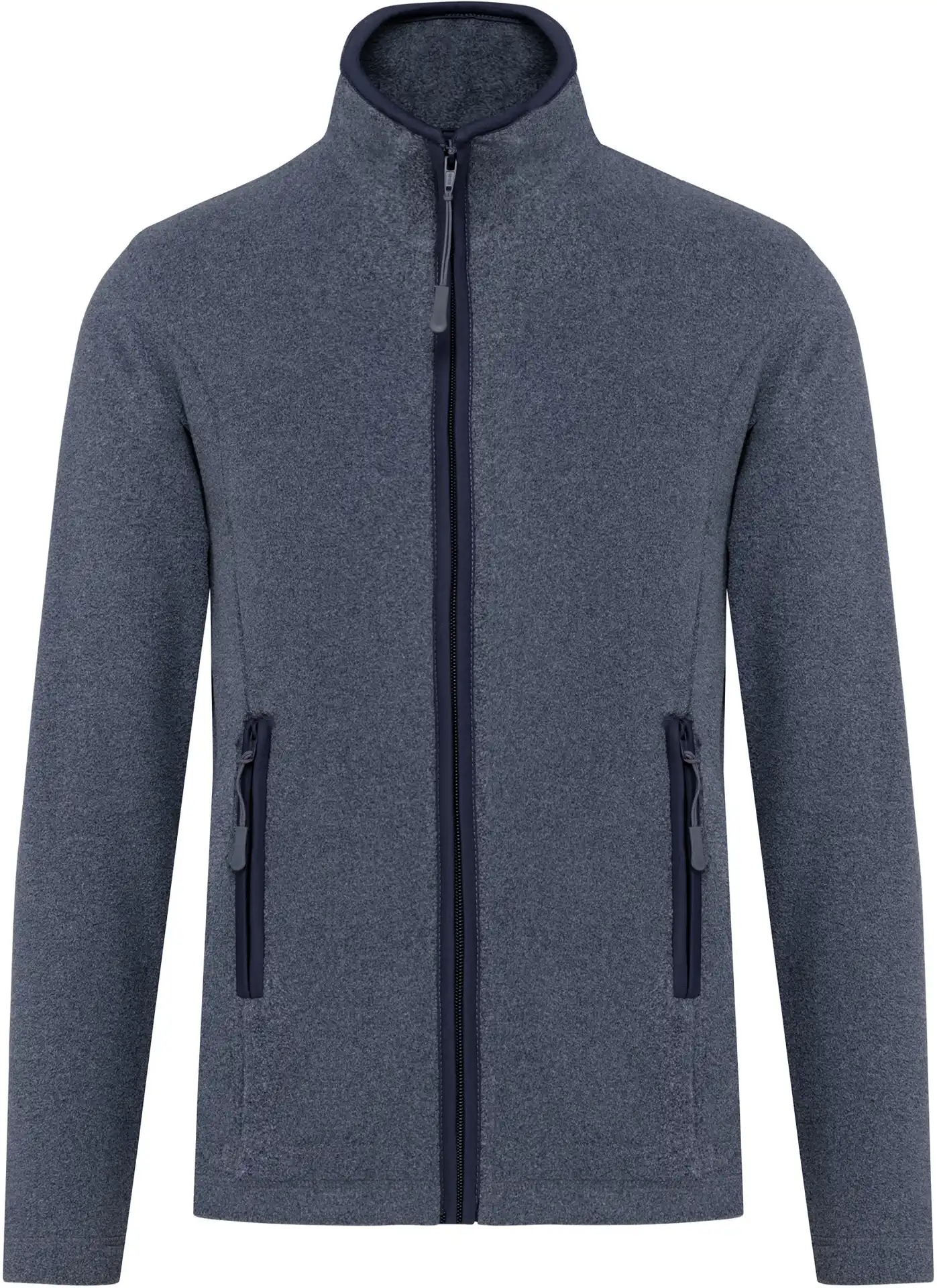 kariban-K907-damen-microfleece-jacke-maureen-frenchnavyheather-front-3 Kariban Damen Fleece Jacke "Maureen"