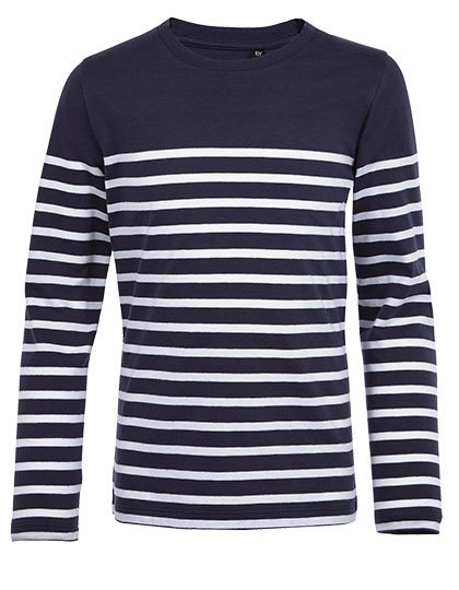 SOL'S Kids Long Sleeve Striped T-Shirt Matelot